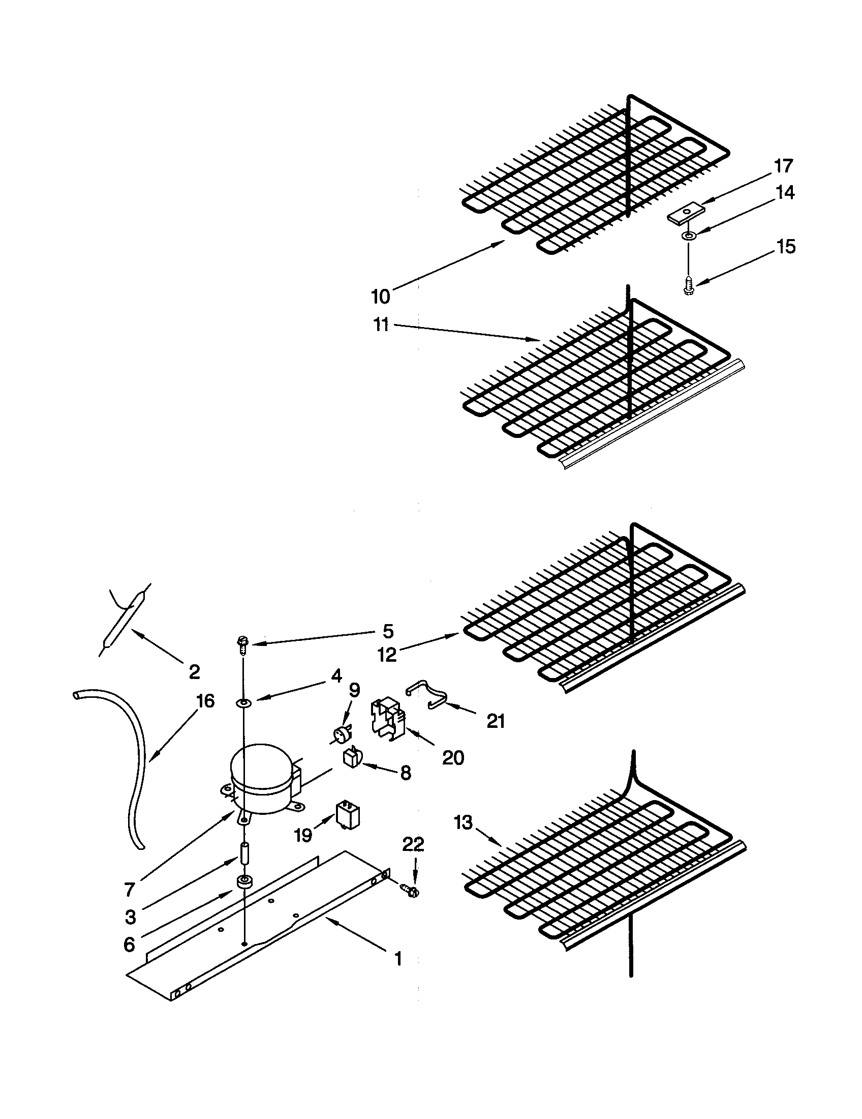 Whirlpool EV150FXGW08 unit diagram