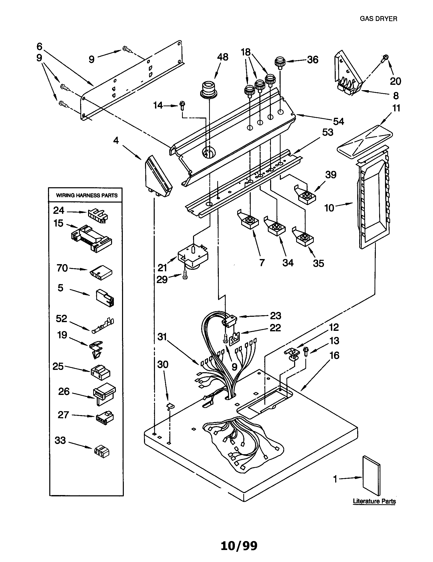 Whirlpool GGQ8858HZ1 top and console diagram