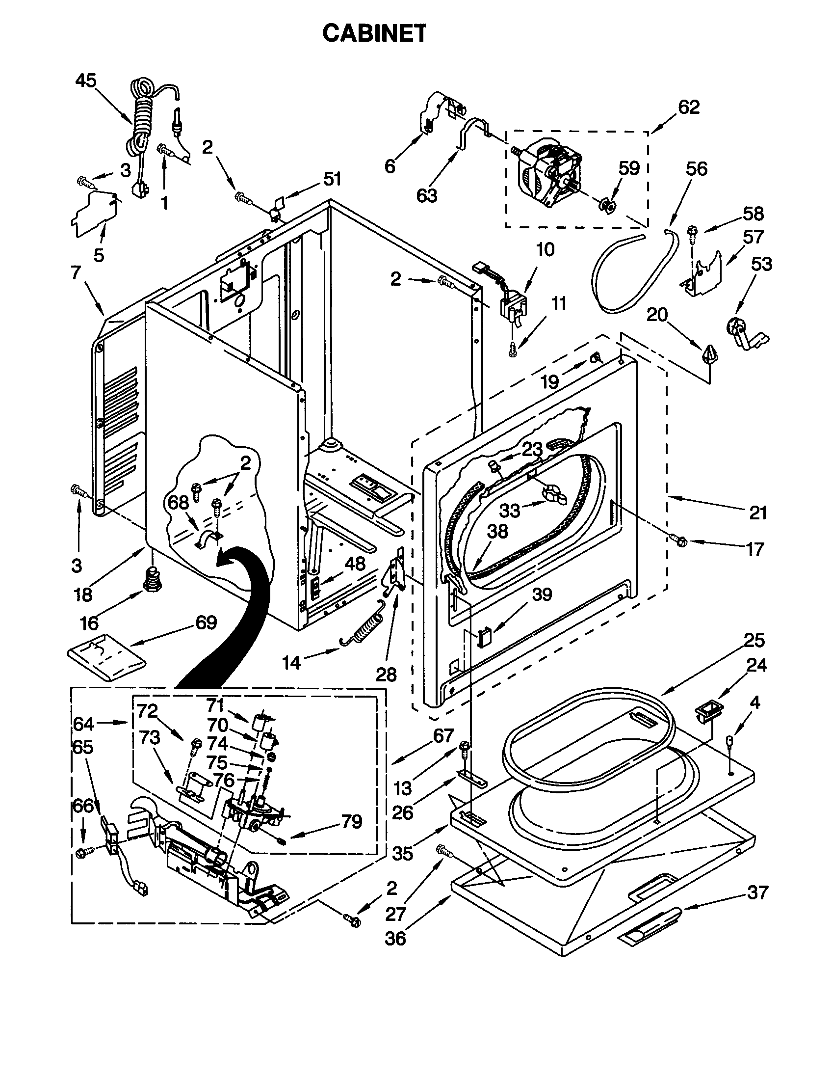 Whirlpool GGQ8858HZ1 cabinet diagram