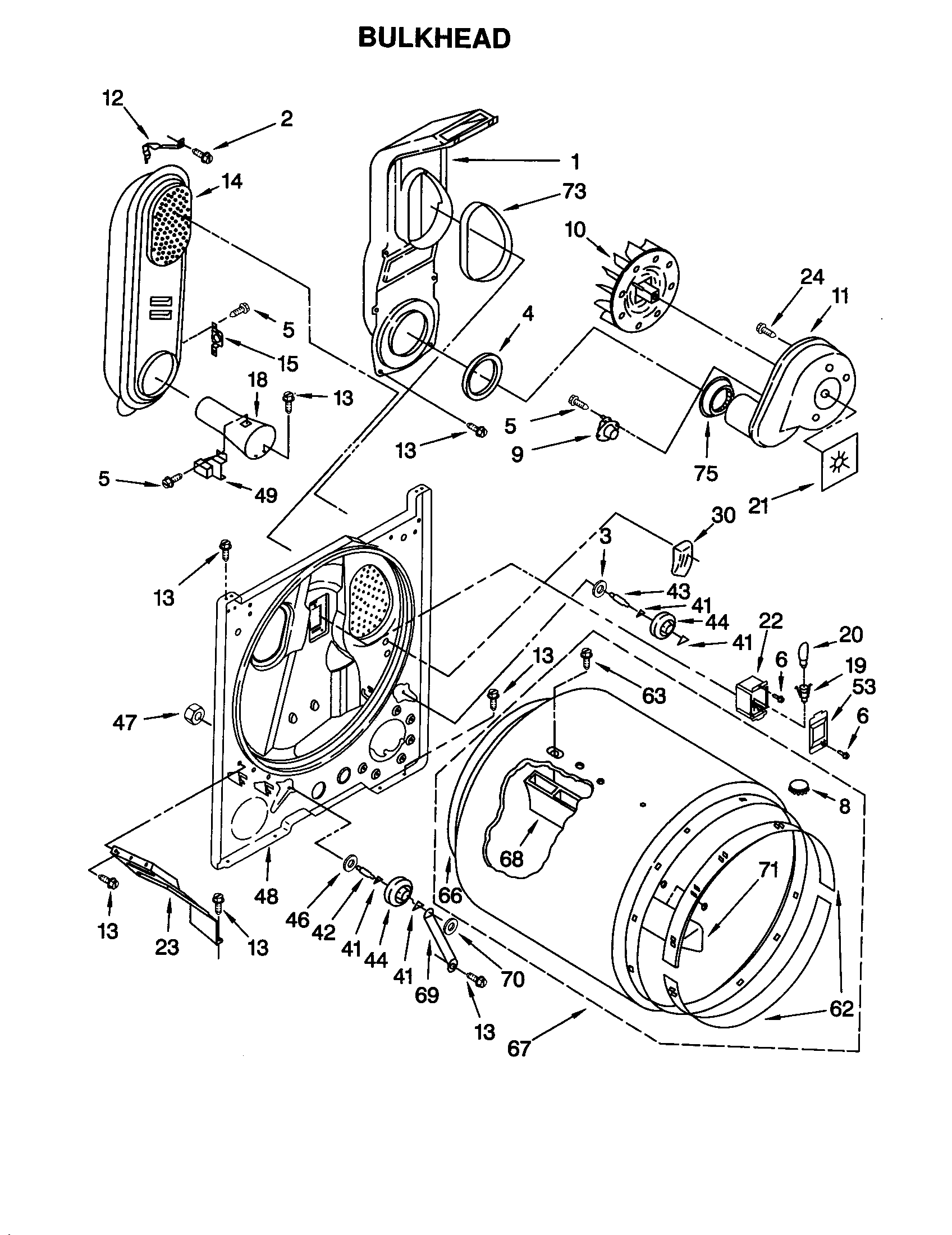 Whirlpool GGQ8858HZ1 bulkhead diagram