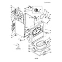 Whirlpool LEW8858HQ1 cabinet diagram