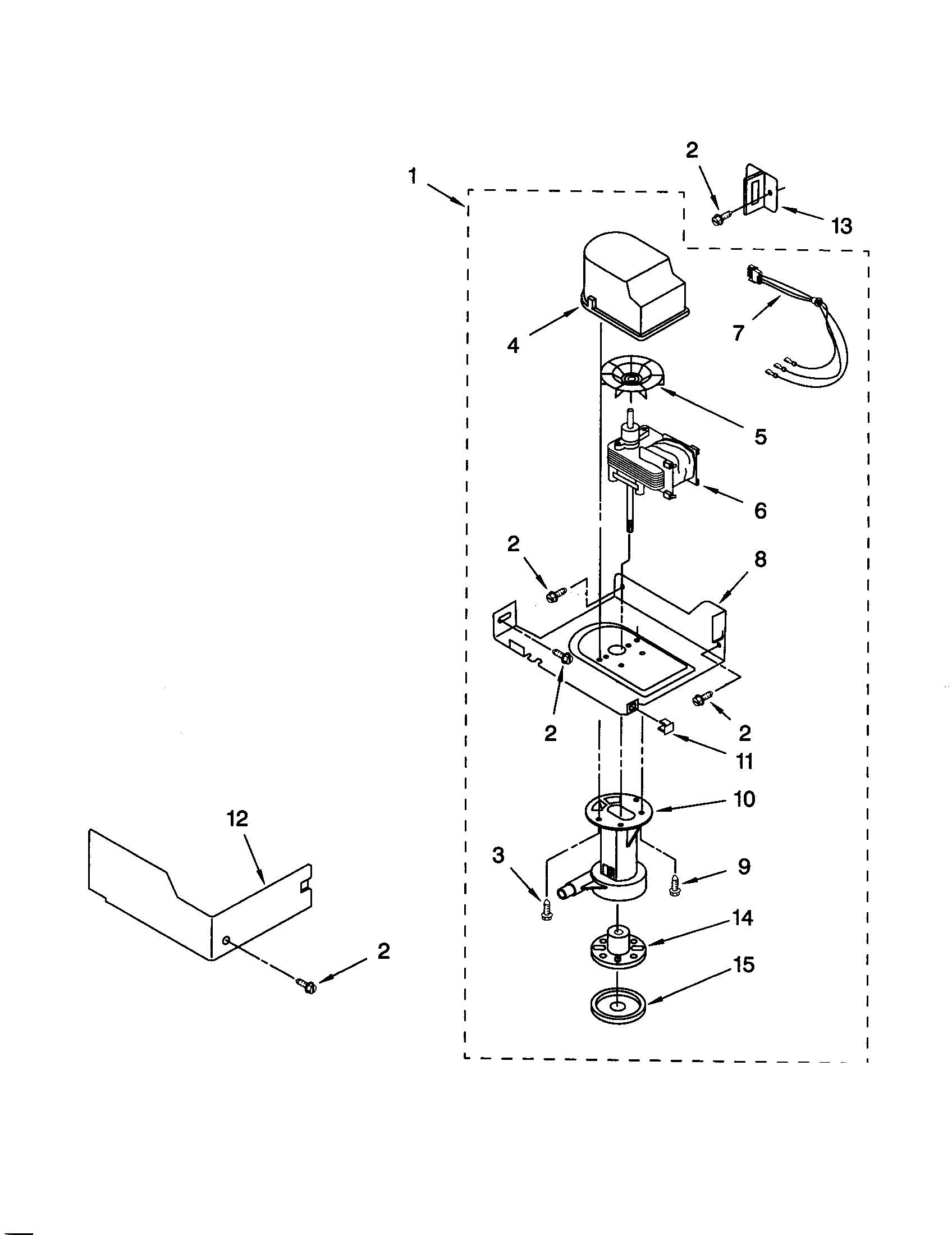 Whirlpool GI1500XHB0 pump diagram