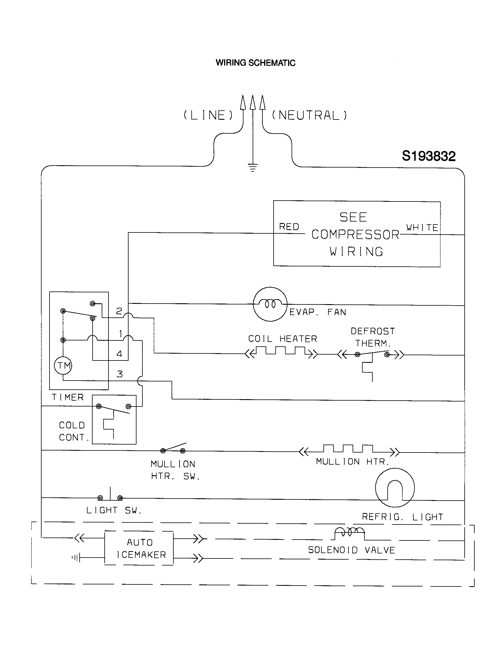Kenmore 25370132990 wiring schematic diagram