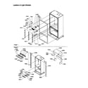 Amana B136CAL3-P1318401W ladders and light shields diagram