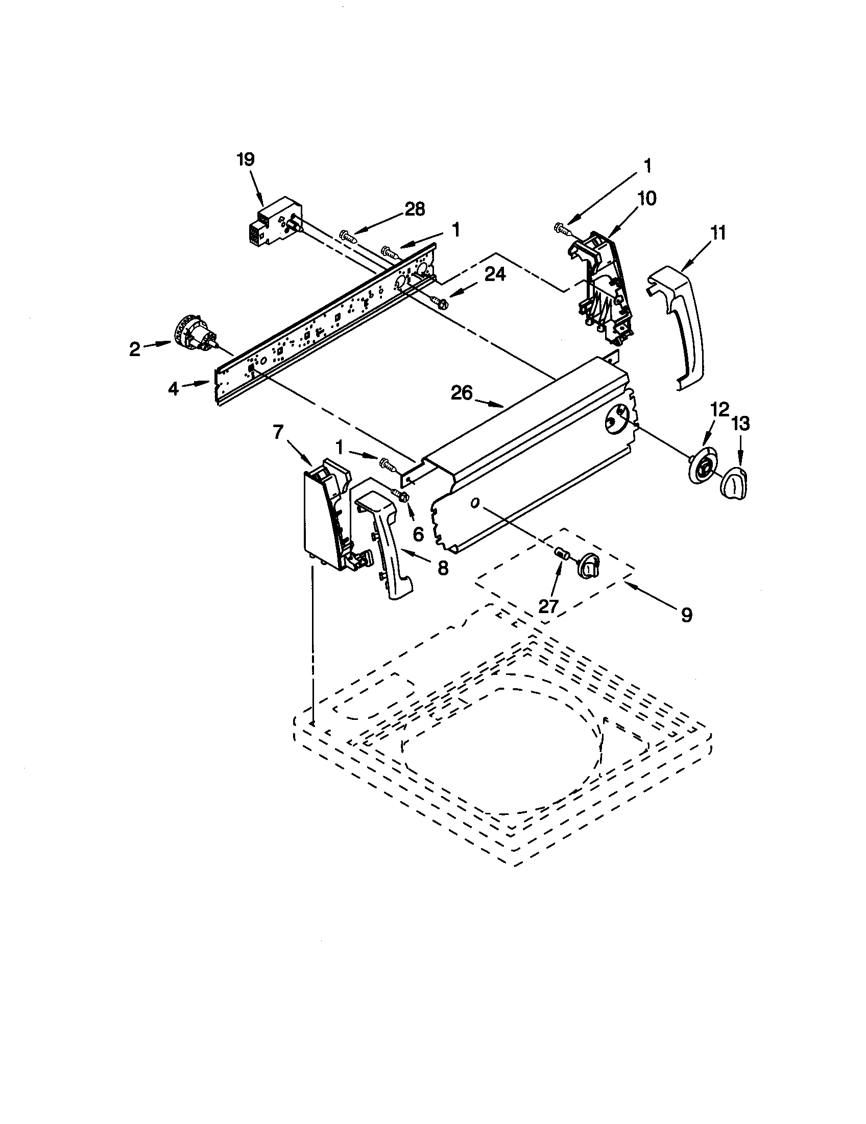 Kenmore 11020422990 control panel diagram