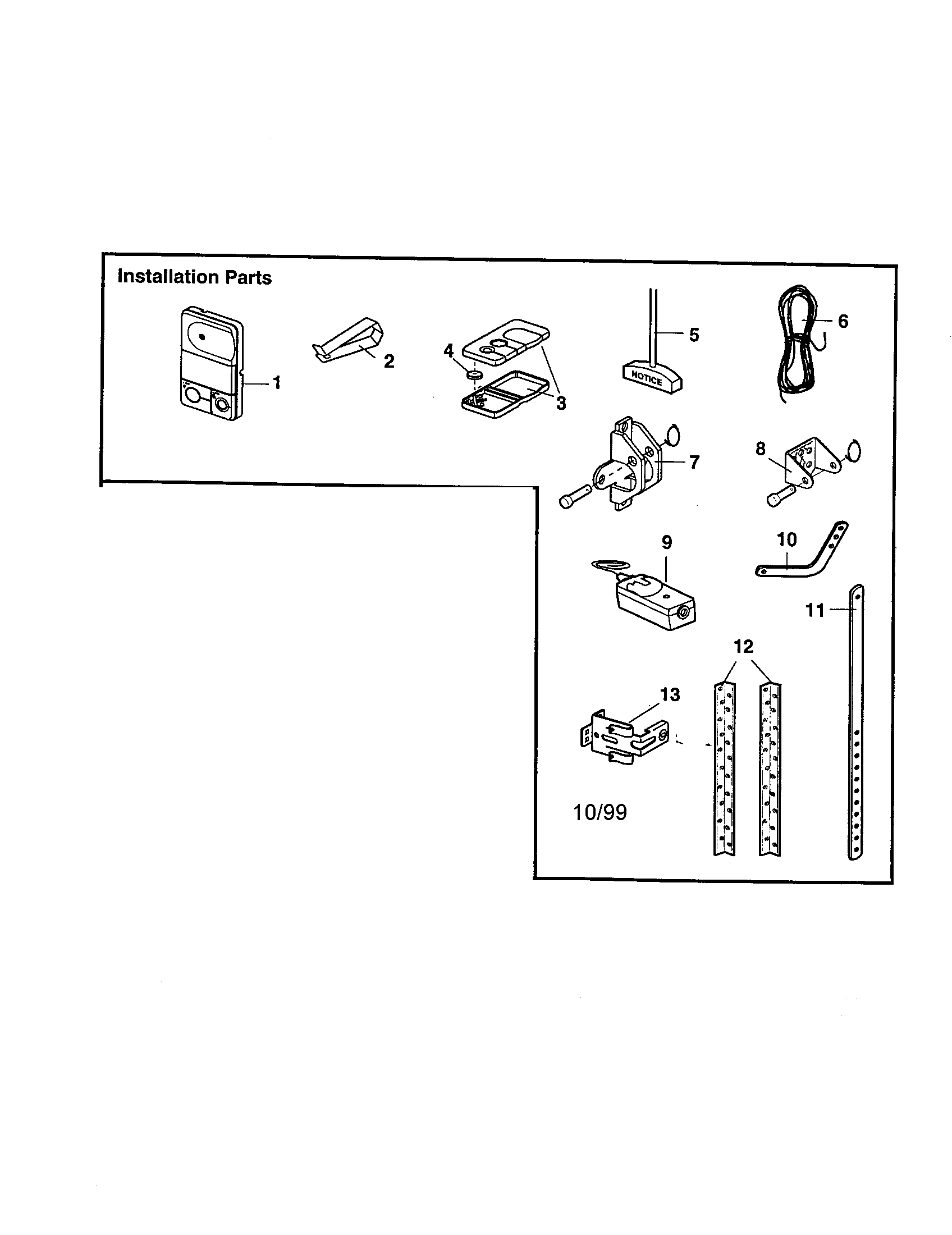 Craftsman 13953963SRT installation parts diagram
