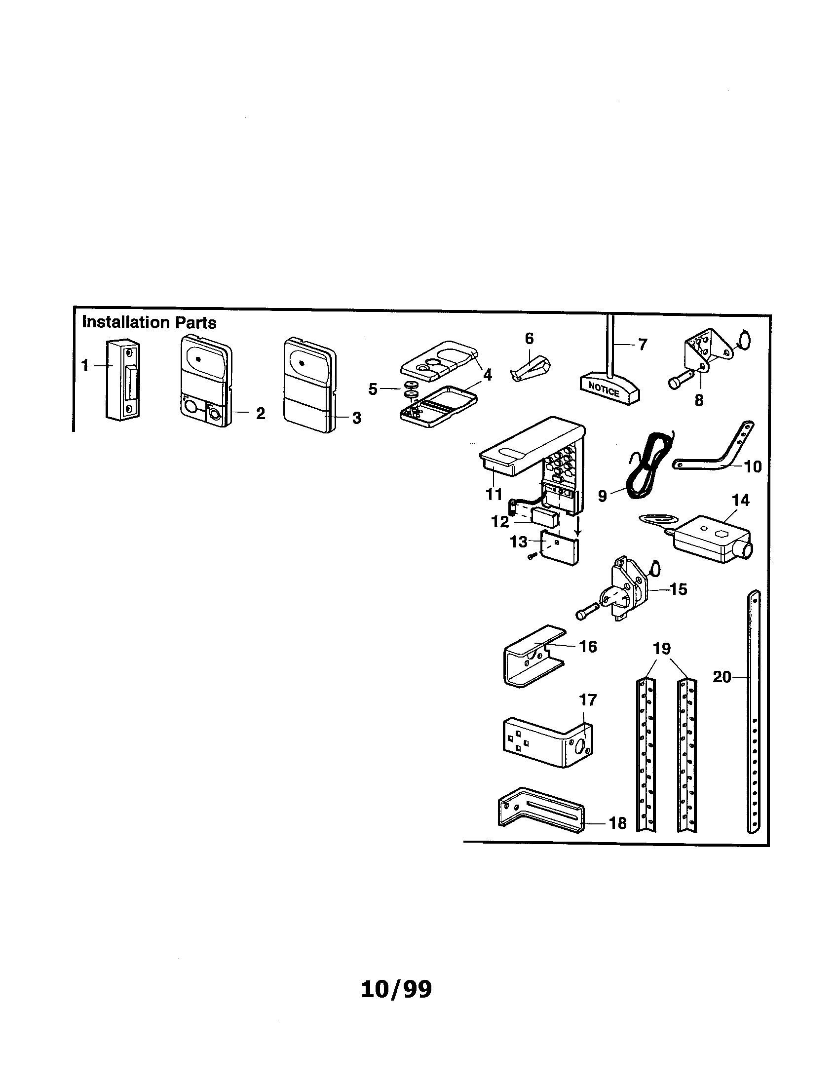 Craftsman 13953335SRT3 installation parts diagram