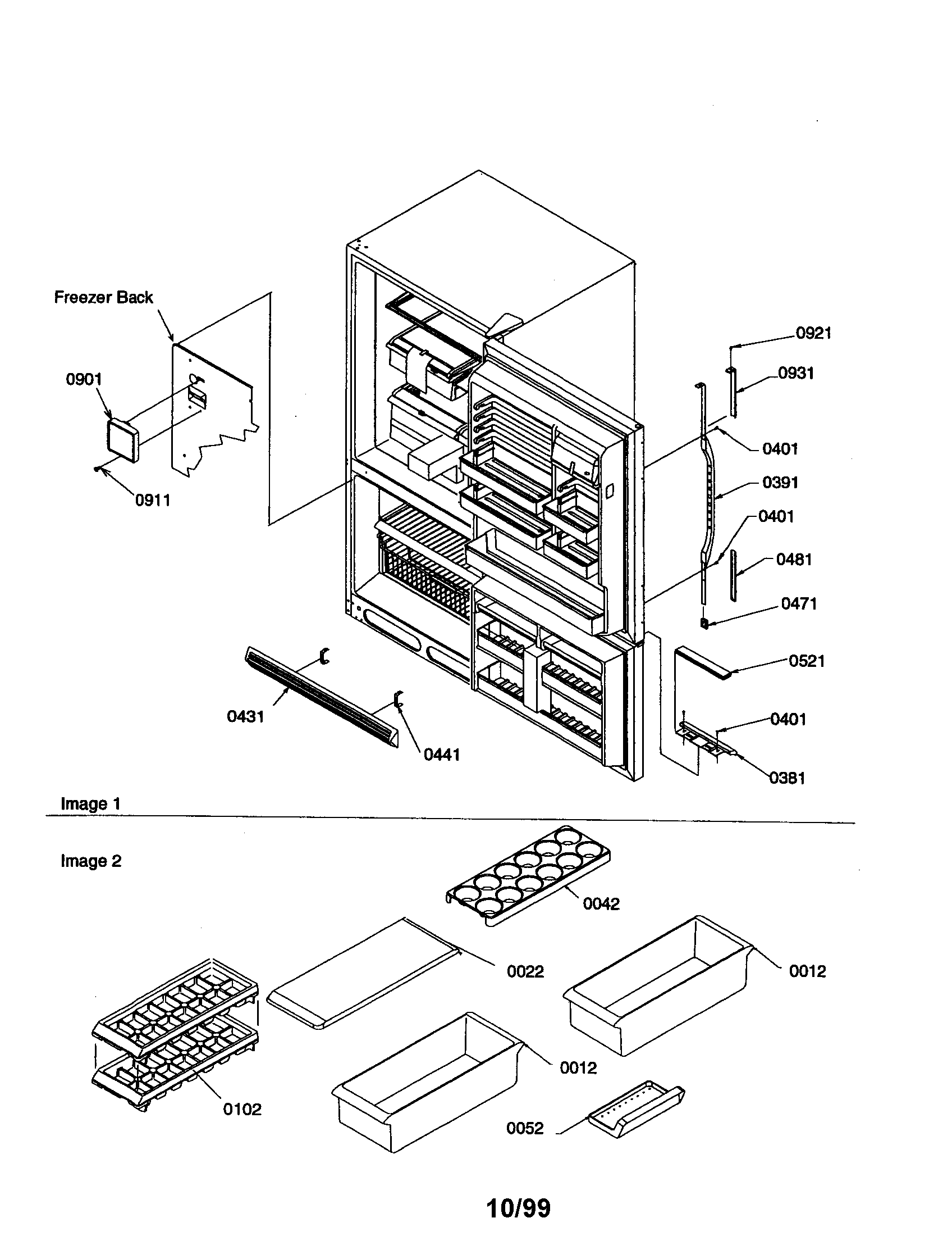 Kenmore 59669147992 door handles and accessories diagram
