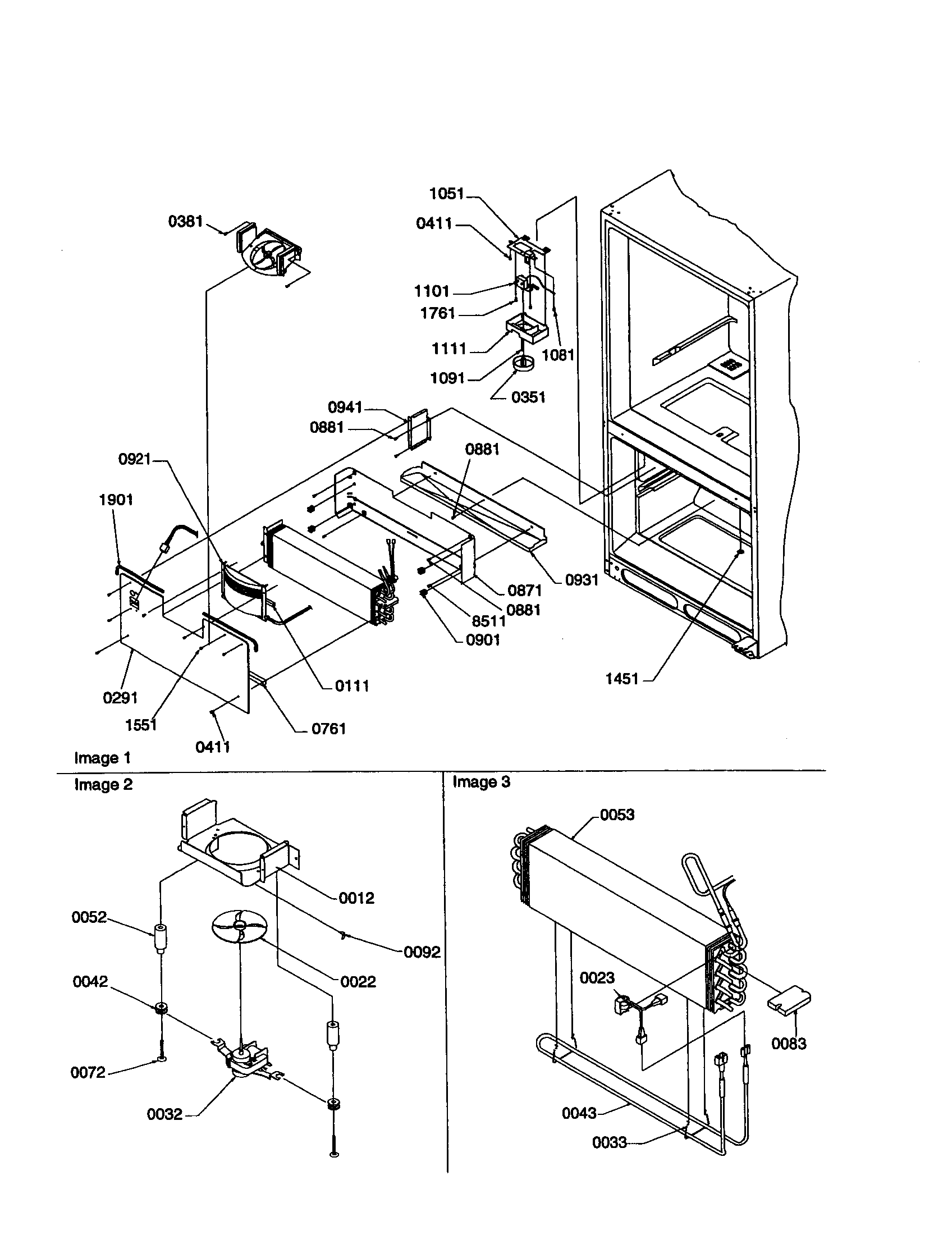 Kenmore 59669147992 evaporator/freezer control assembly diagram