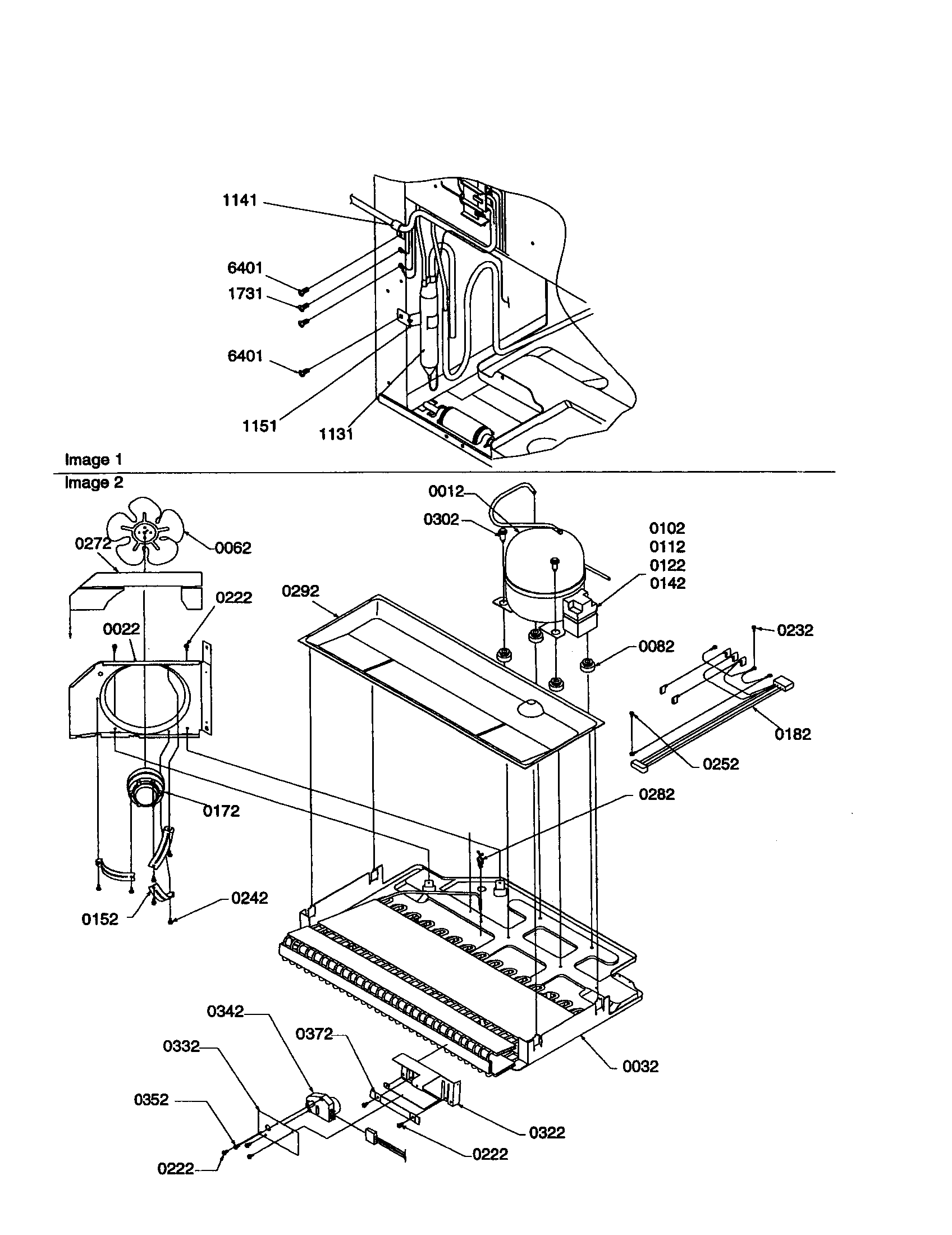 Kenmore 59669147992 machine compartment assembly diagram
