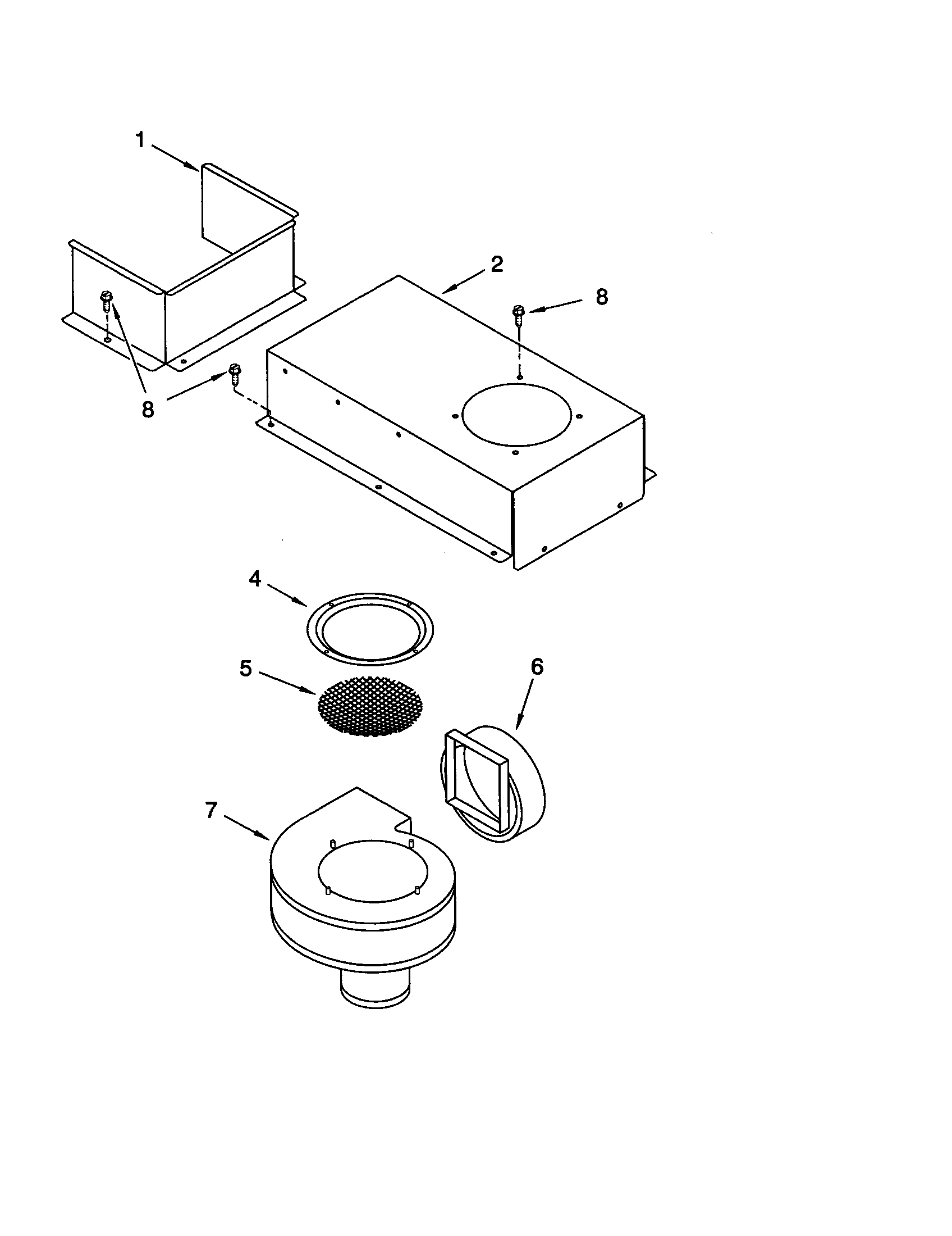 KitchenAid KECD805HBT0 blower unit diagram
