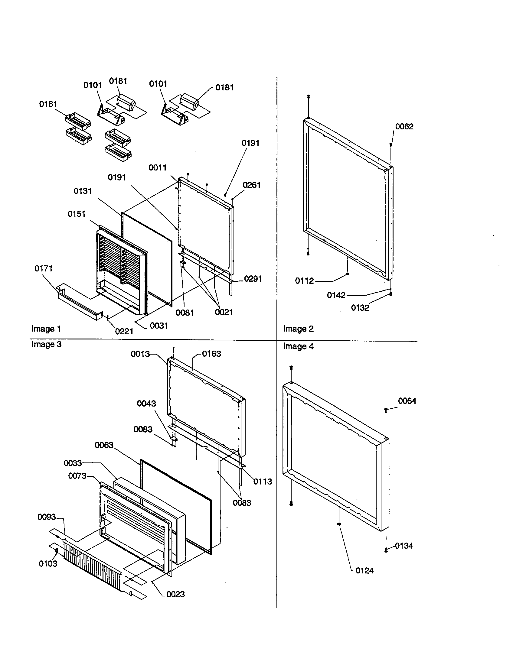 Amana BRF20TW-P1199201WW door assemblies diagram
