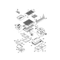 Kenmore 25370152990 shelves diagram