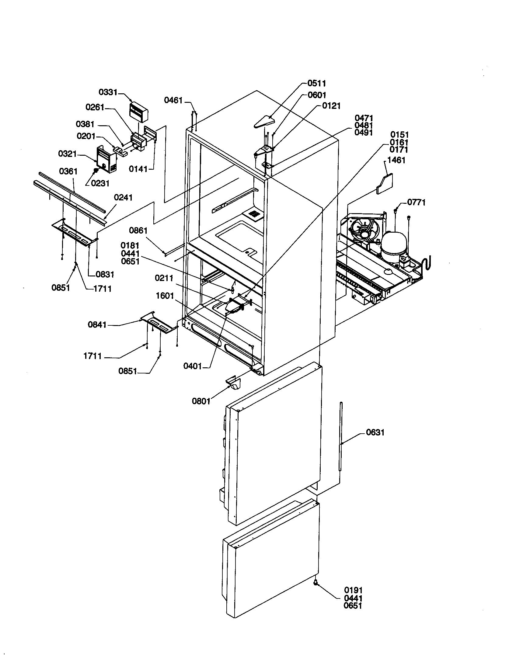 Amana BCI20TW-P1309702WW control and light covers diagram