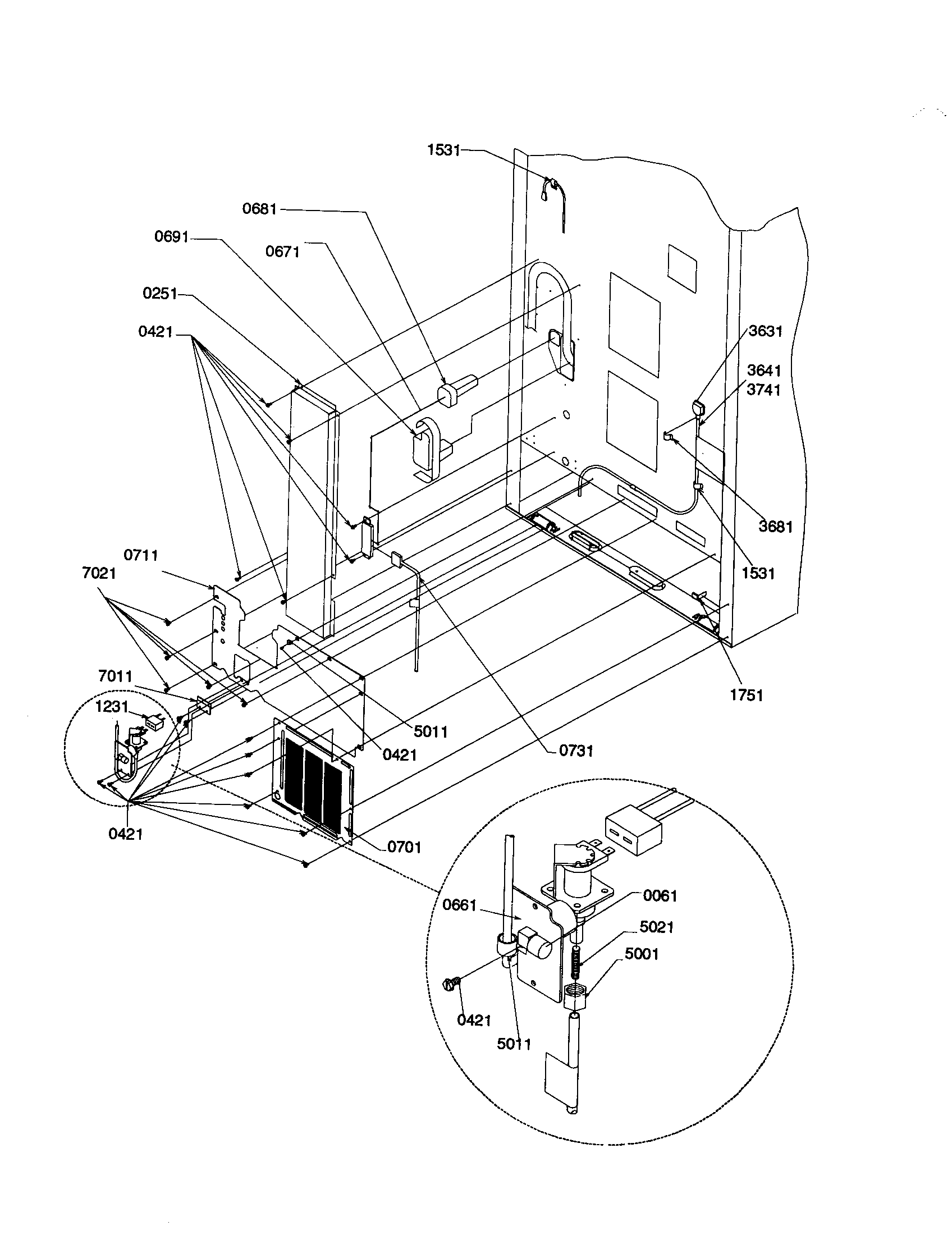 Amana BCI20TW-P1309702WW cabinet back diagram
