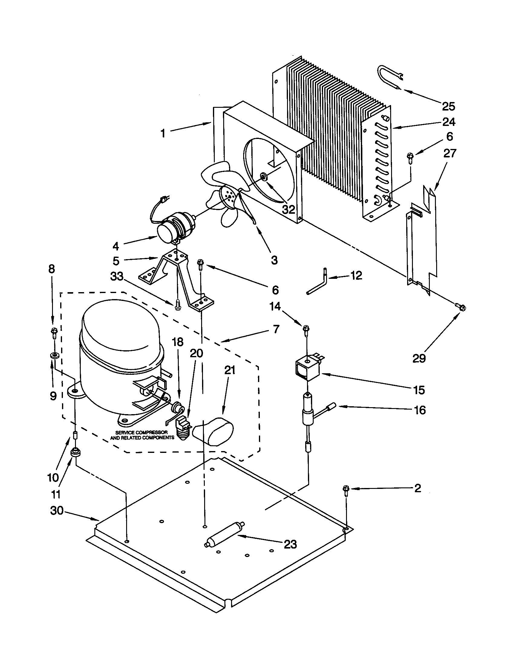 KitchenAid KUIS185GBT0 unit diagram