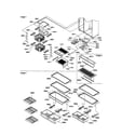 Amana S148CA01-P1305502W shelving and crispers diagram