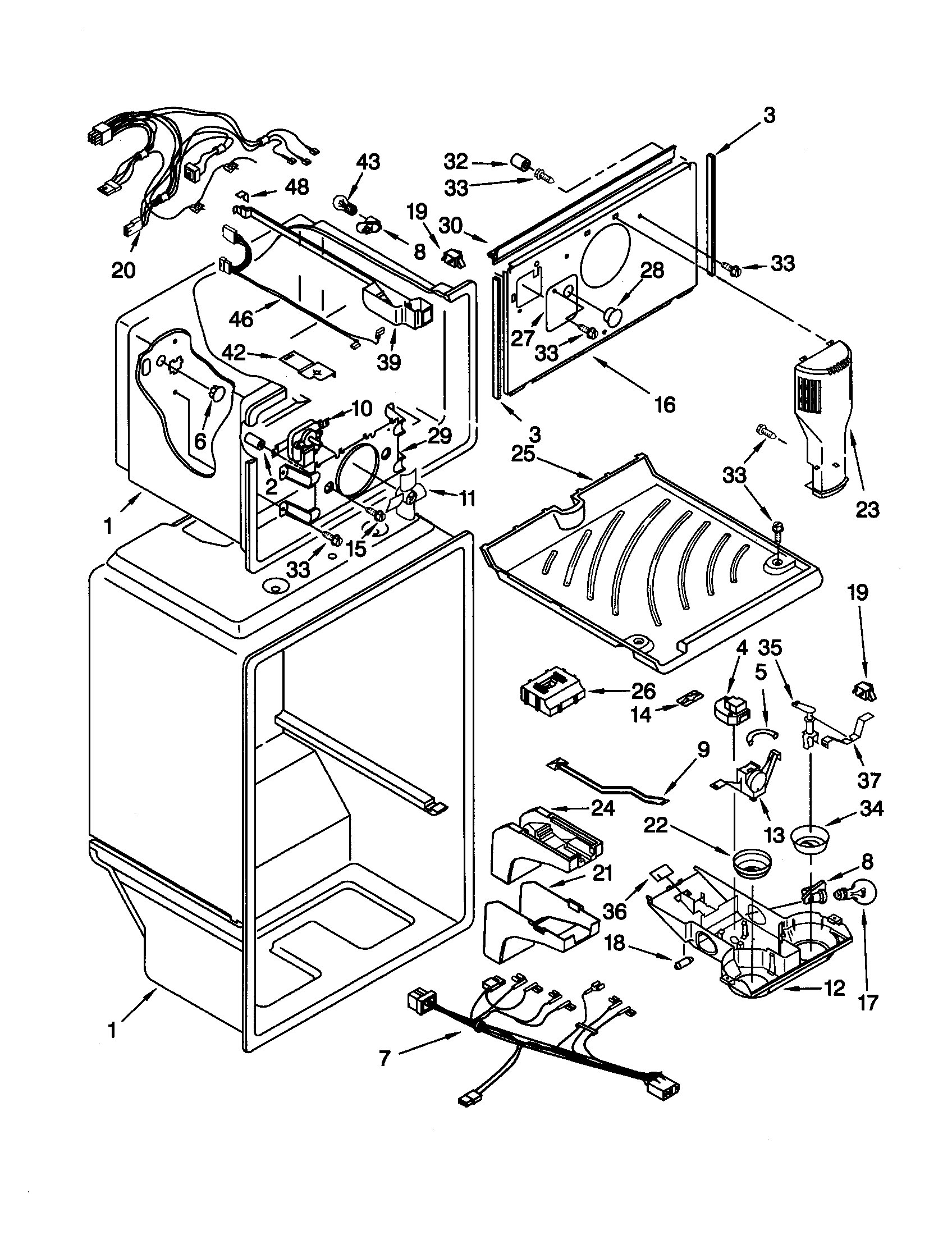 Kenmore 10668852990 liner diagram