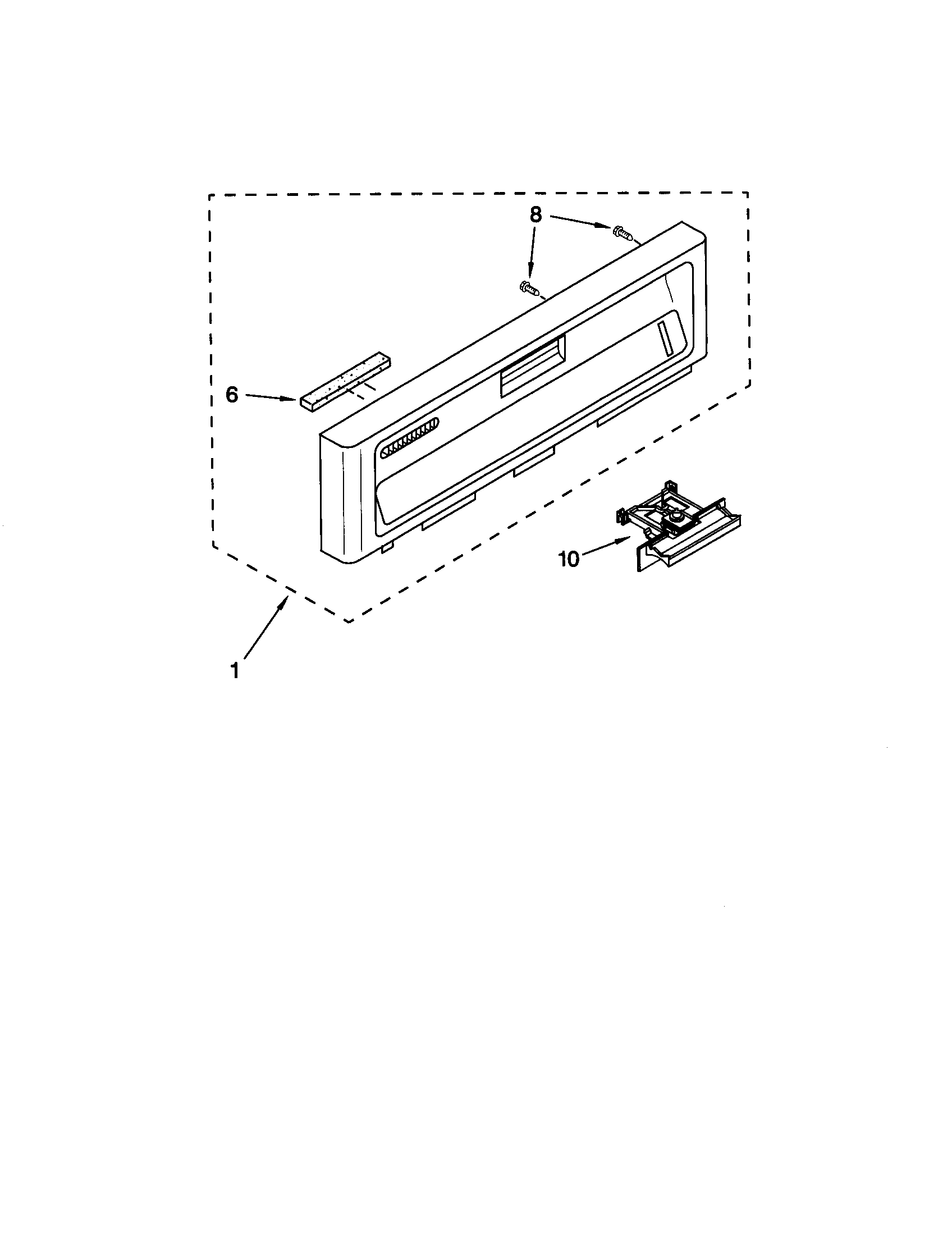 Kenmore 66515973992 control panel diagram