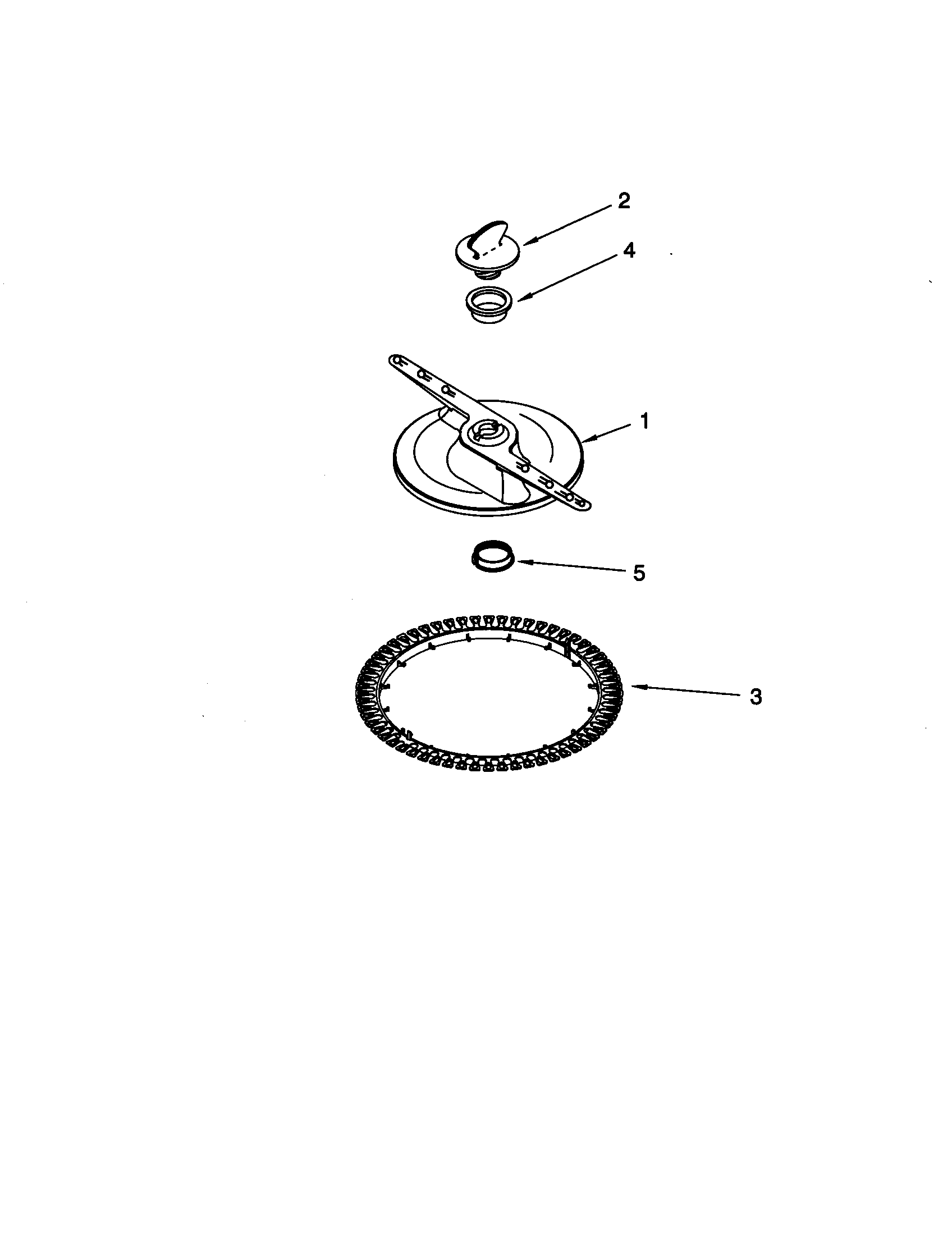 Kenmore 66515973992 lower washerarm and strainer diagram