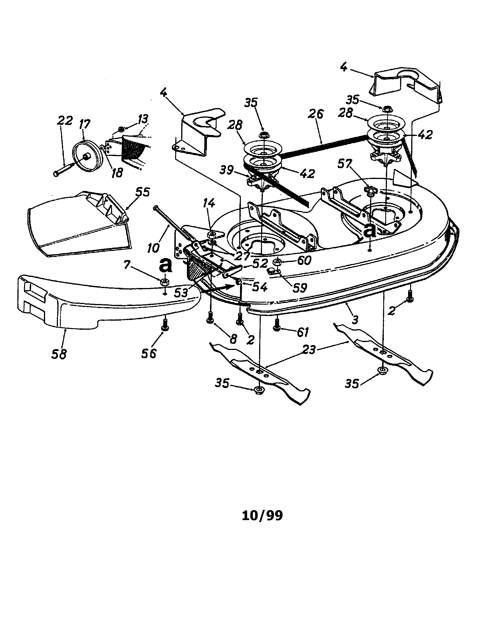 MTD 13AH665F020 decl assembly diagram
