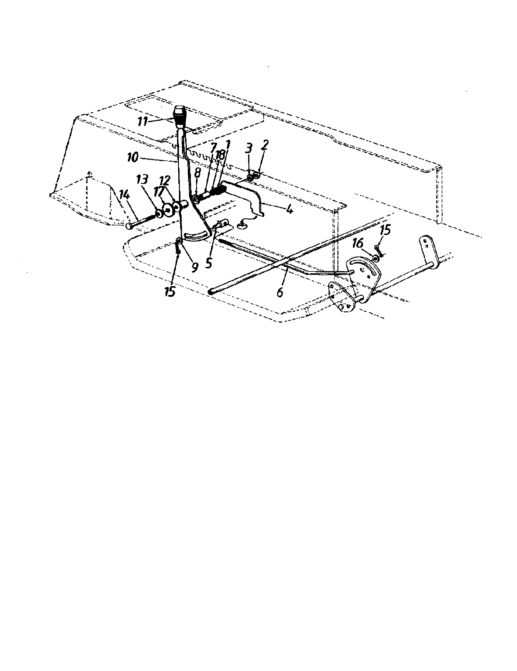 MTD 13AH665F020 speed selector//lever assembly diagram