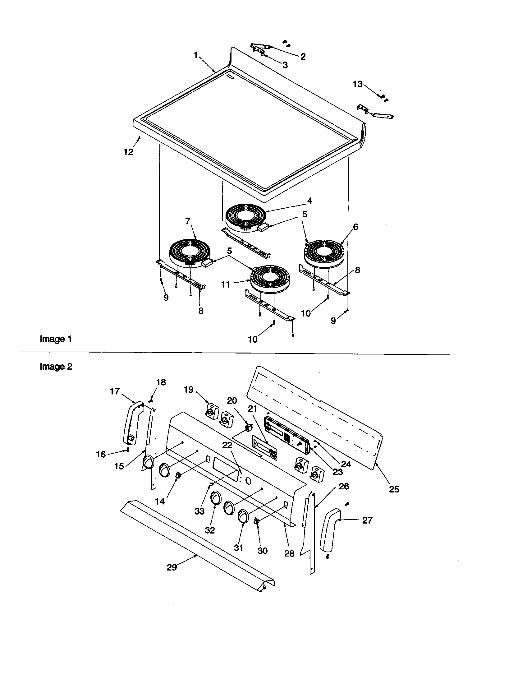 Amana ARTC7114WW-P1143804NWW main top and backguard diagram