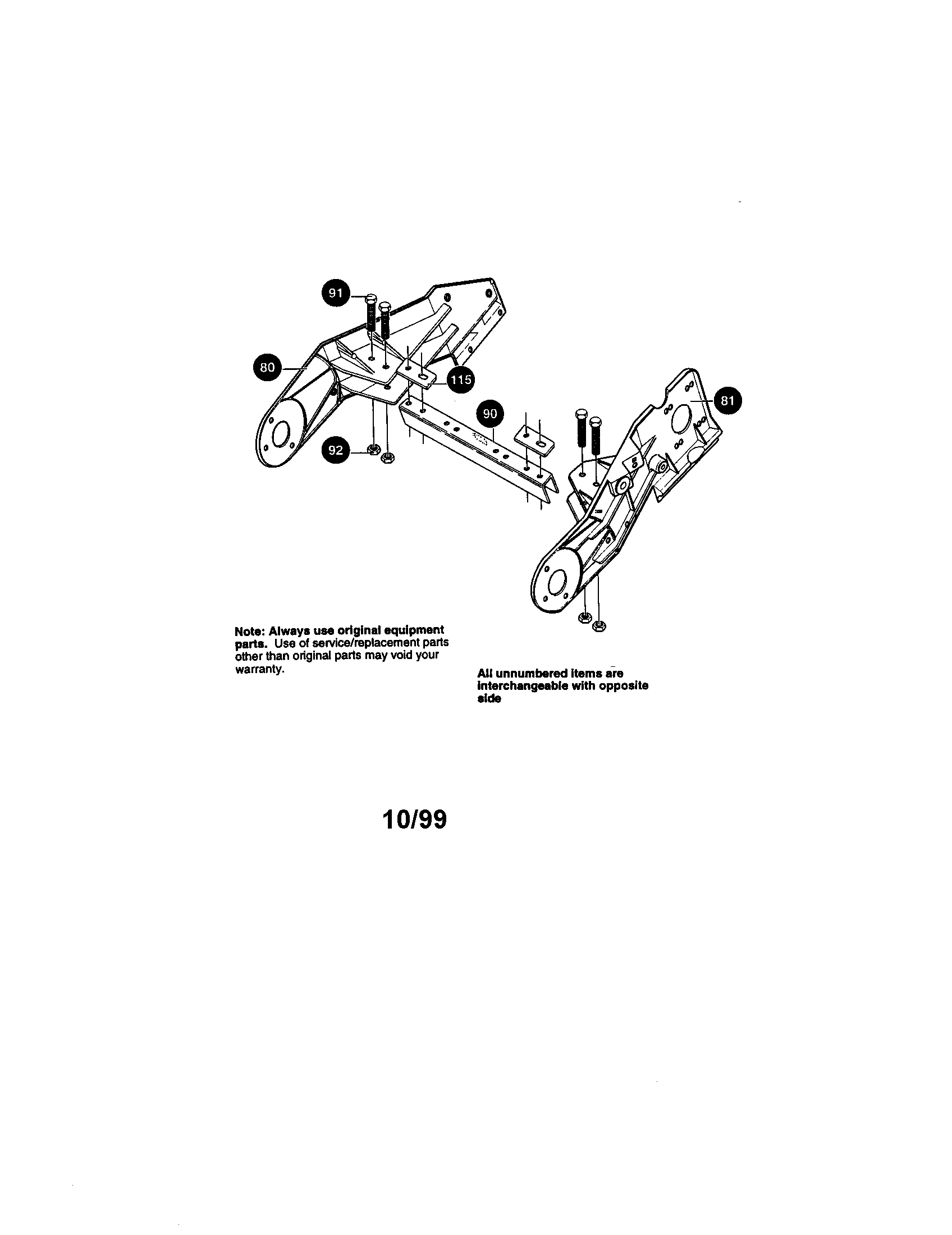 Craftsman 536882091 frame assembly diagram