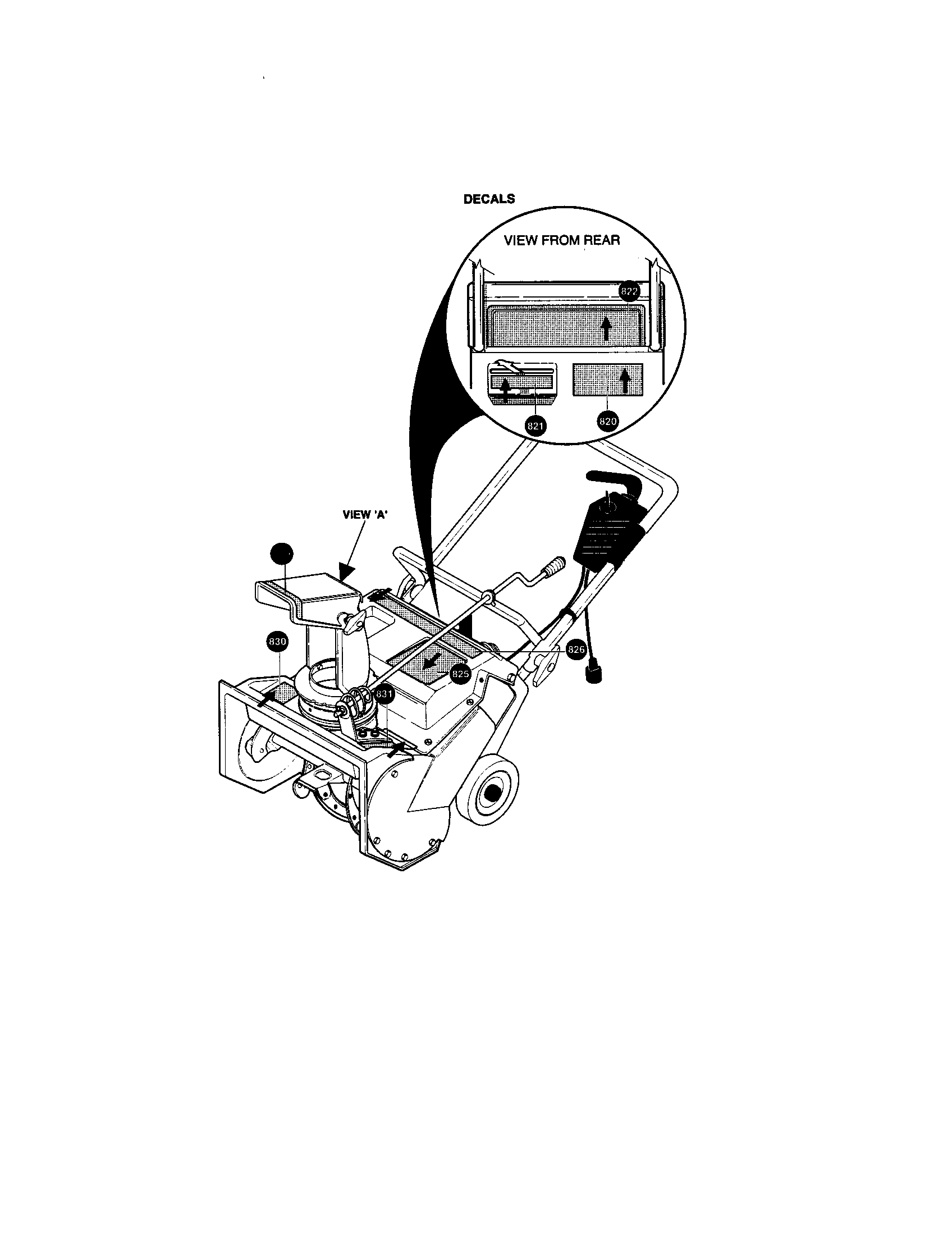 Craftsman 536882091 decals diagram