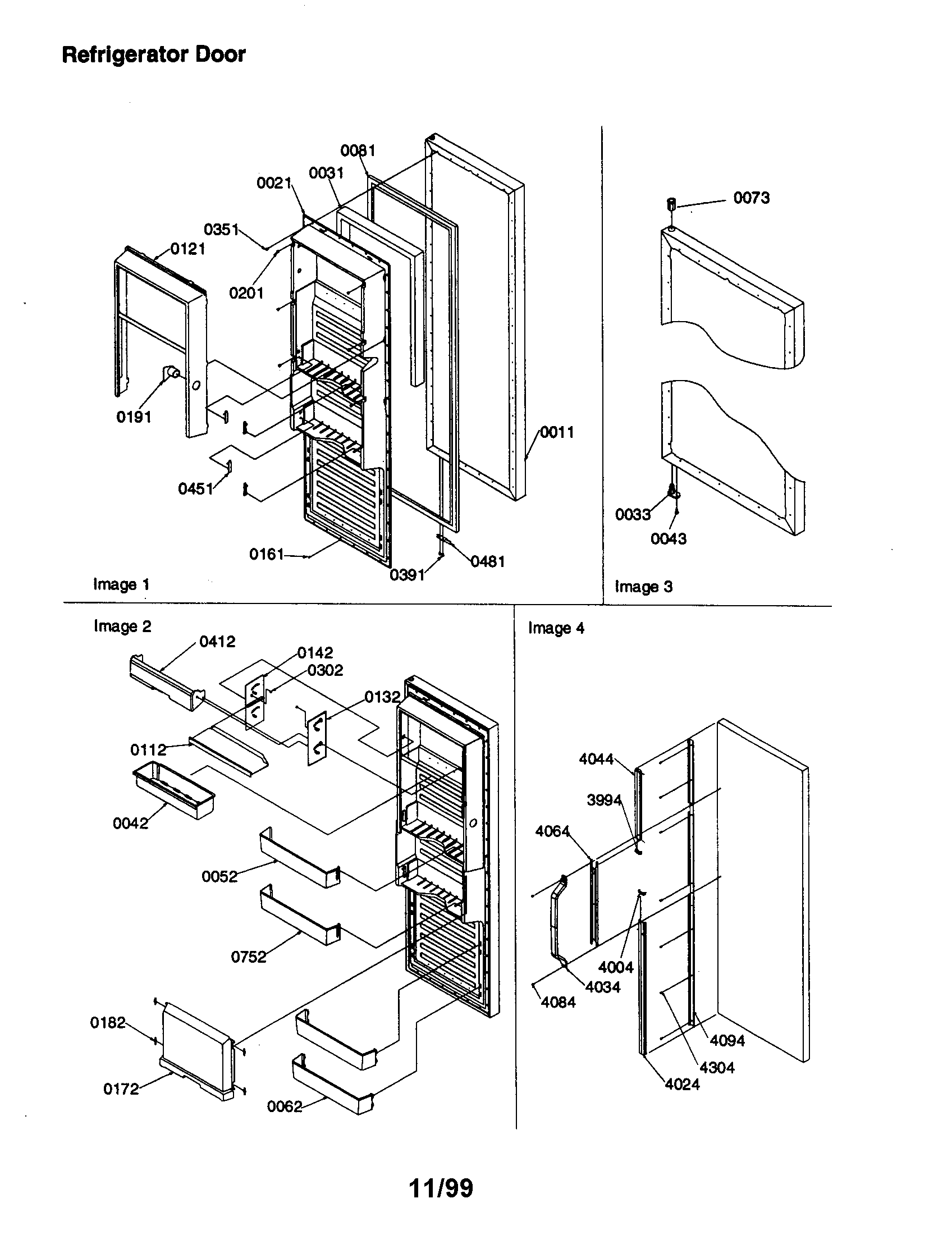 Amana SSD25TW-P1190316WW refrigerator door diagram