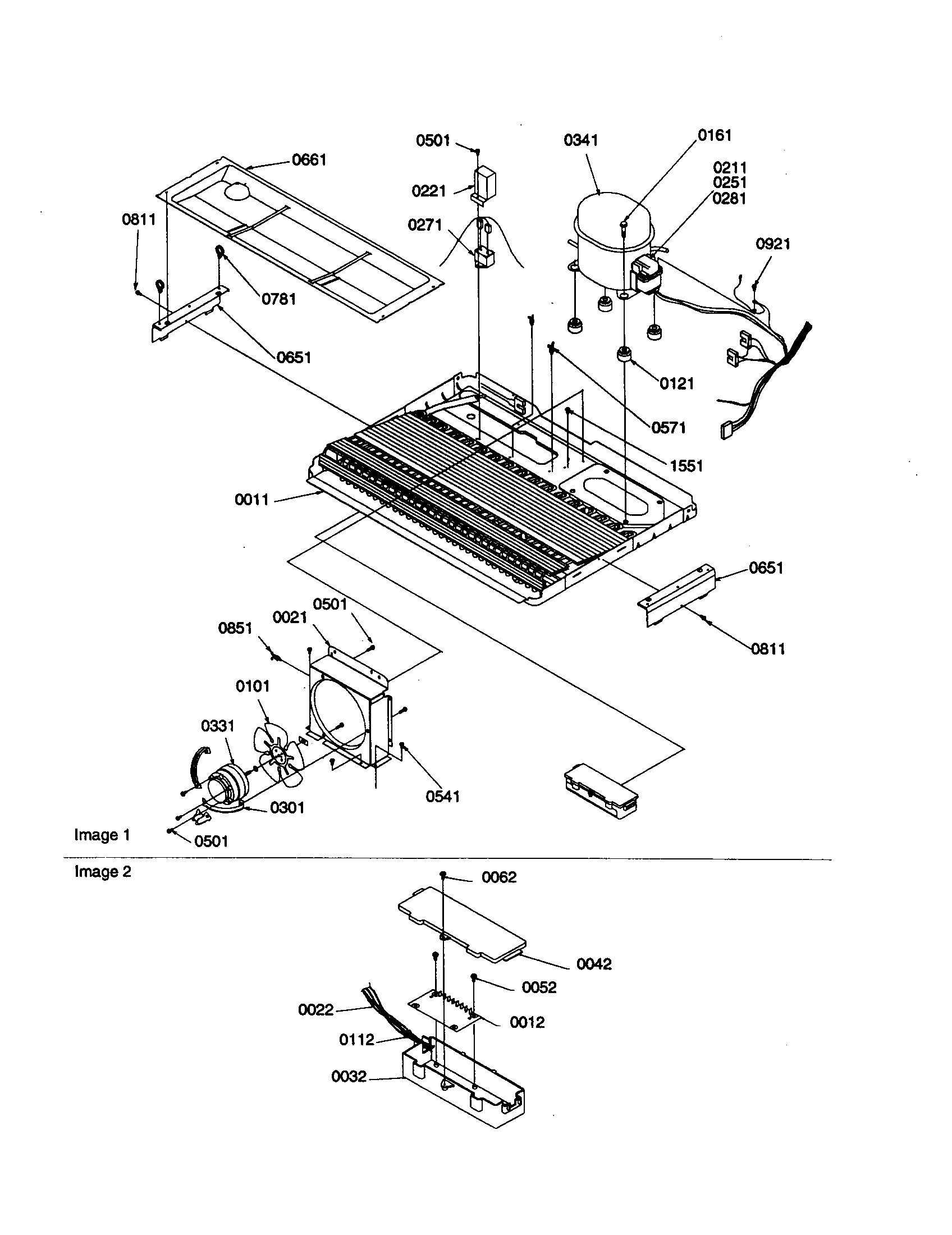 Amana SSD25TW-P1190316WW machine compartment diagram