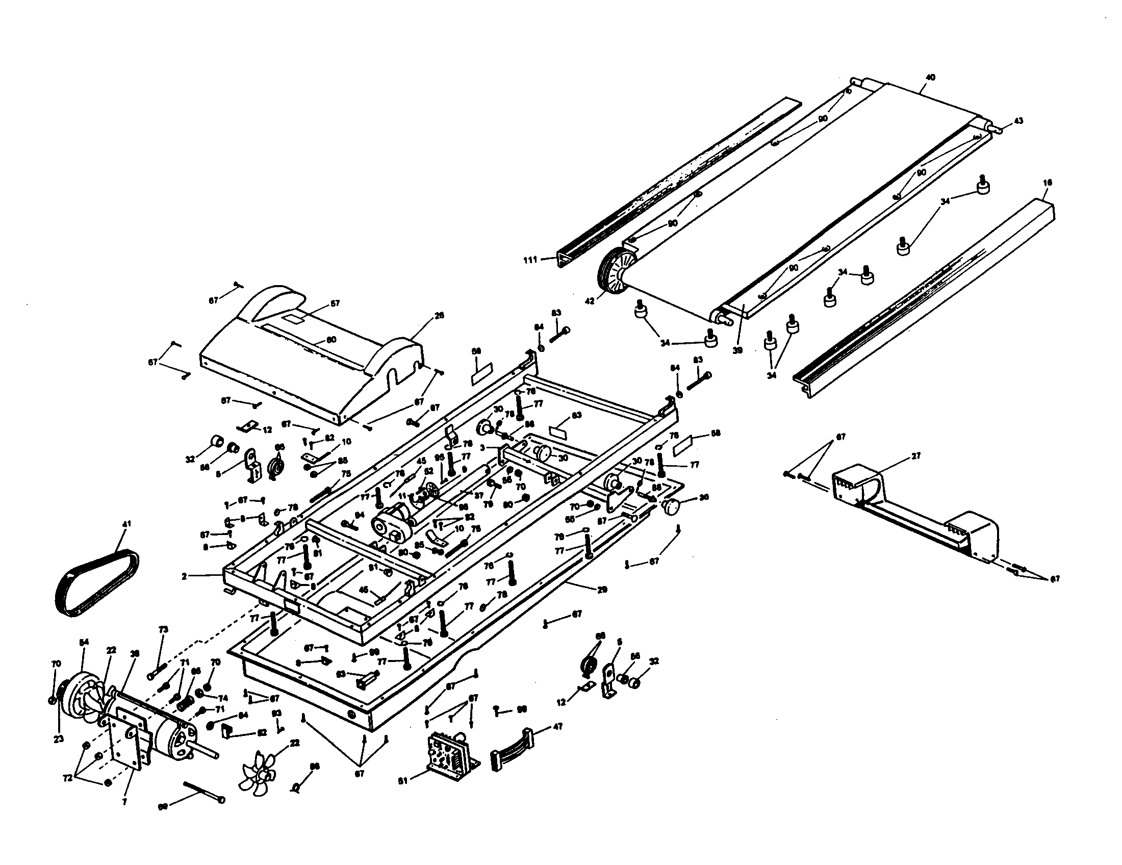 Keys PRO HR frame assembly diagram