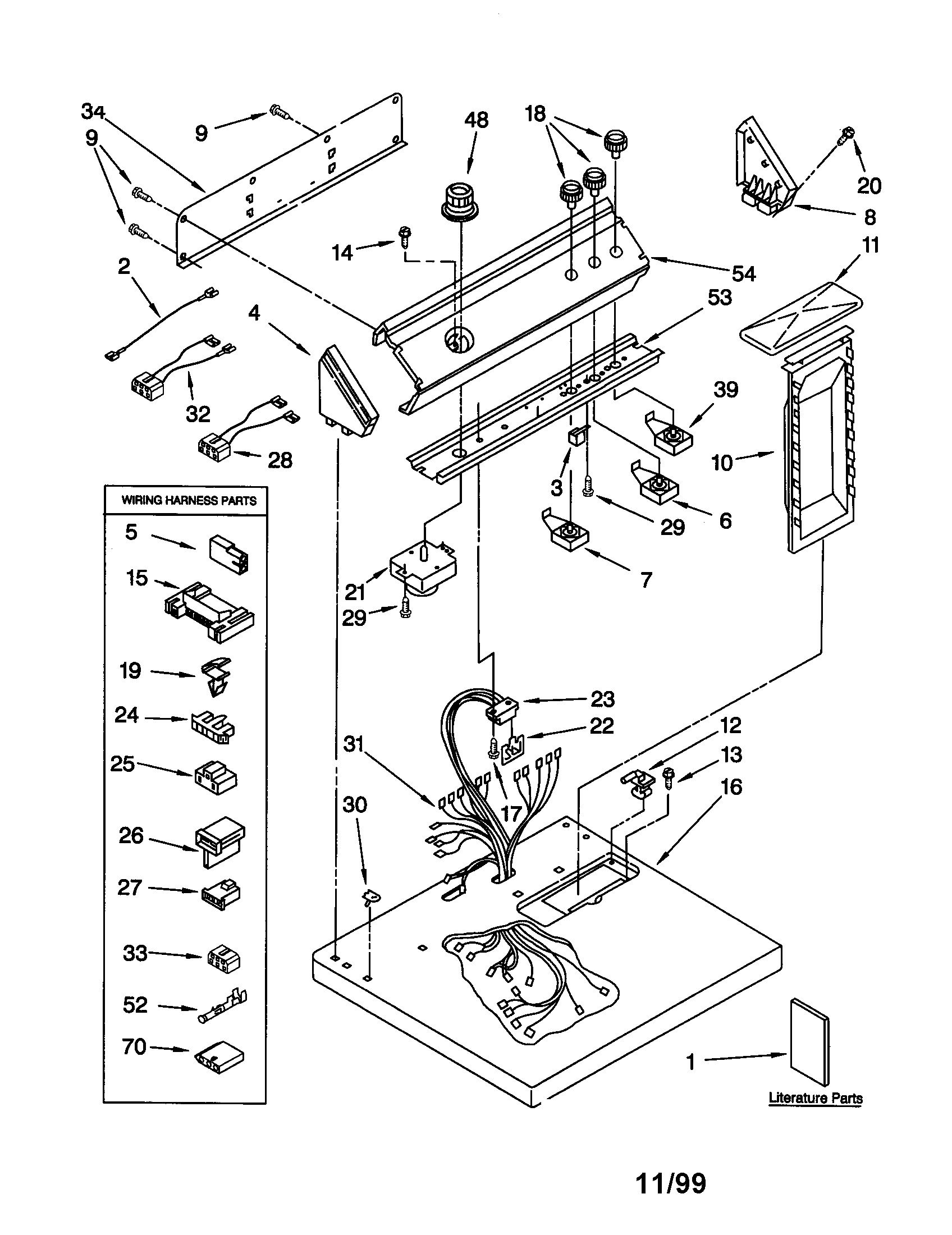 Whirlpool LGQ8000HQ1 top and console diagram