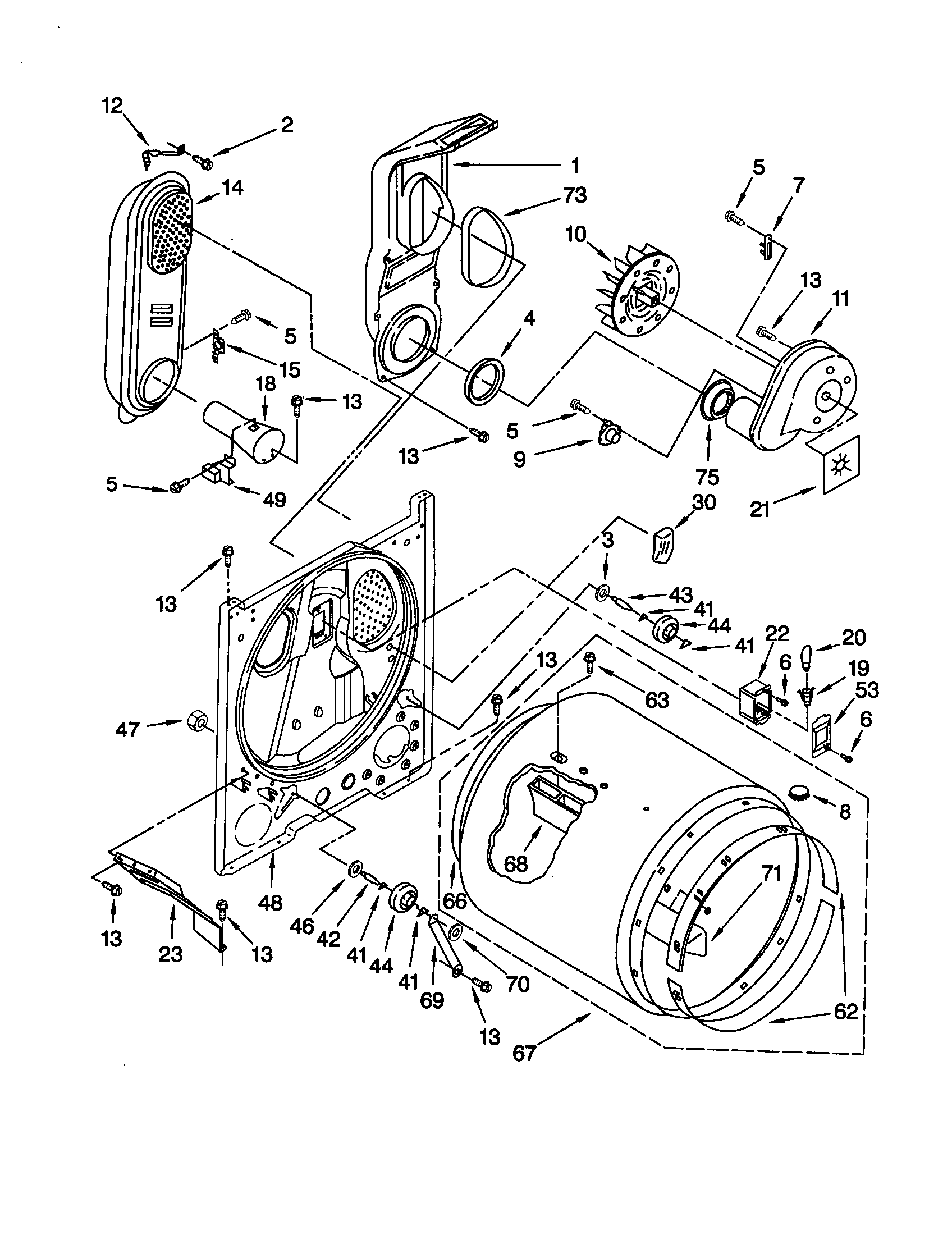 Whirlpool LGQ8000HQ1 bulkhead diagram