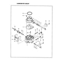 Subaru EH65 carburetor group diagram