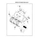Robin America EH65 muffler/top mount/rear outlet diagram