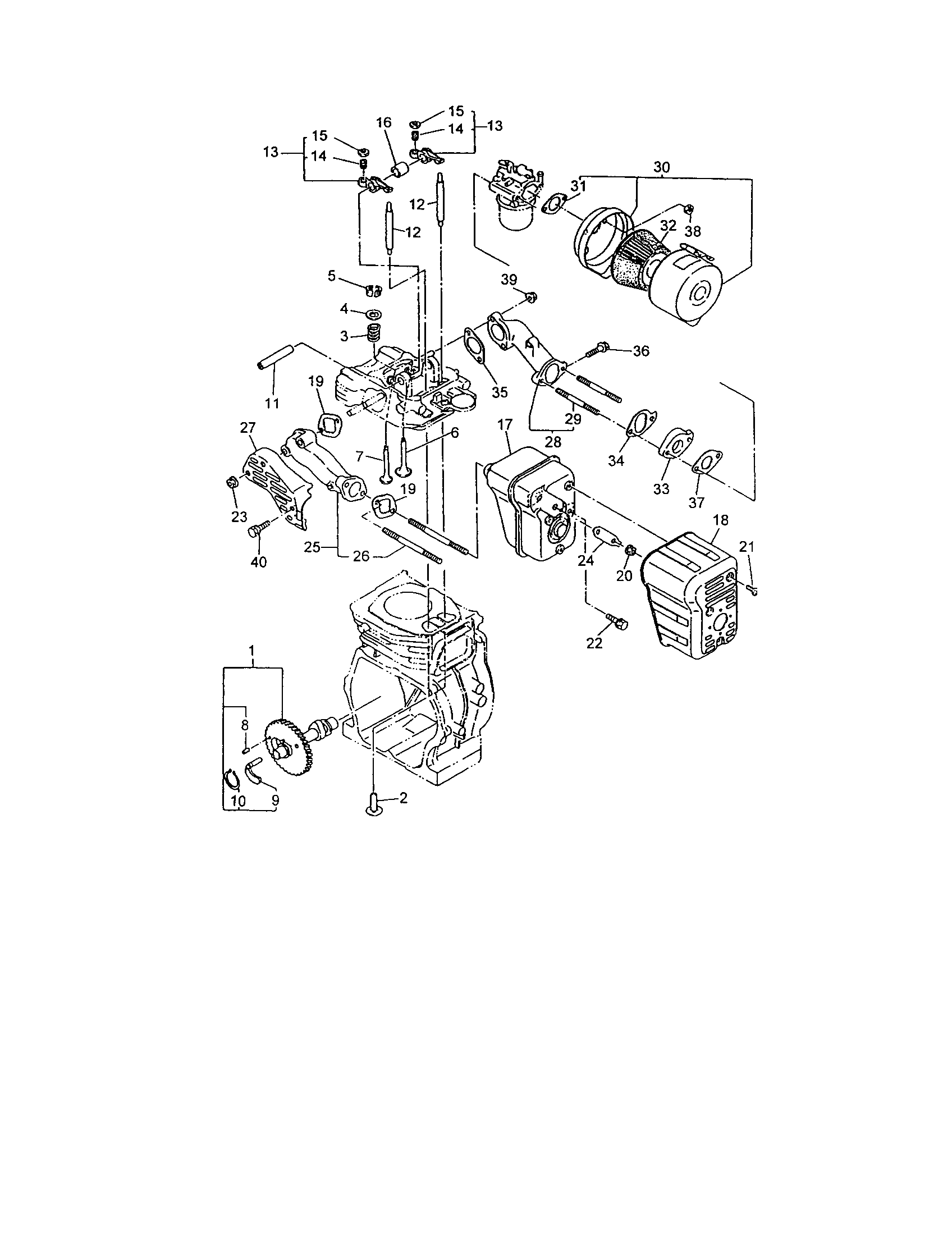 Makita MAC6000 camshaft diagram