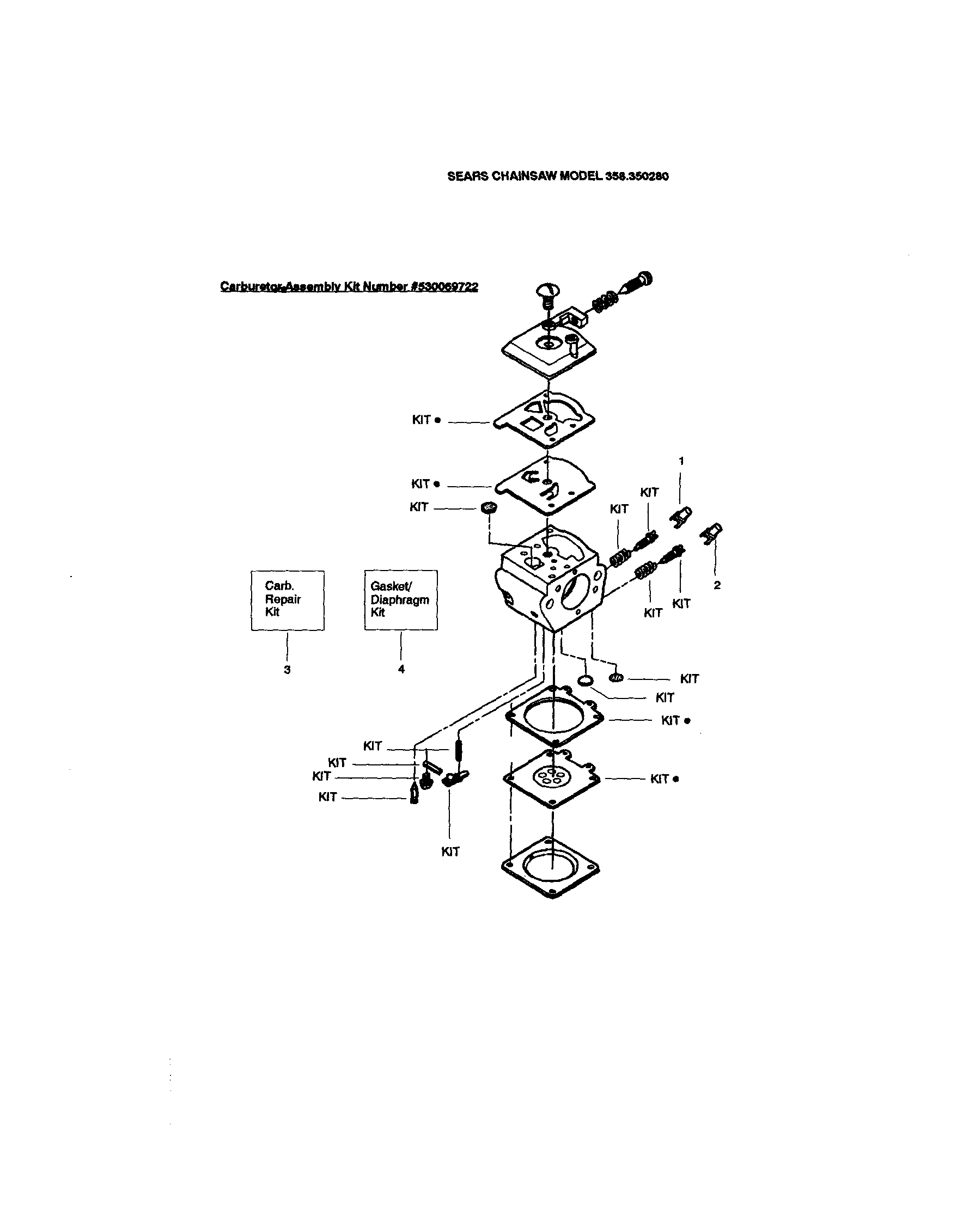 Craftsman 358350280 carburetor diagram