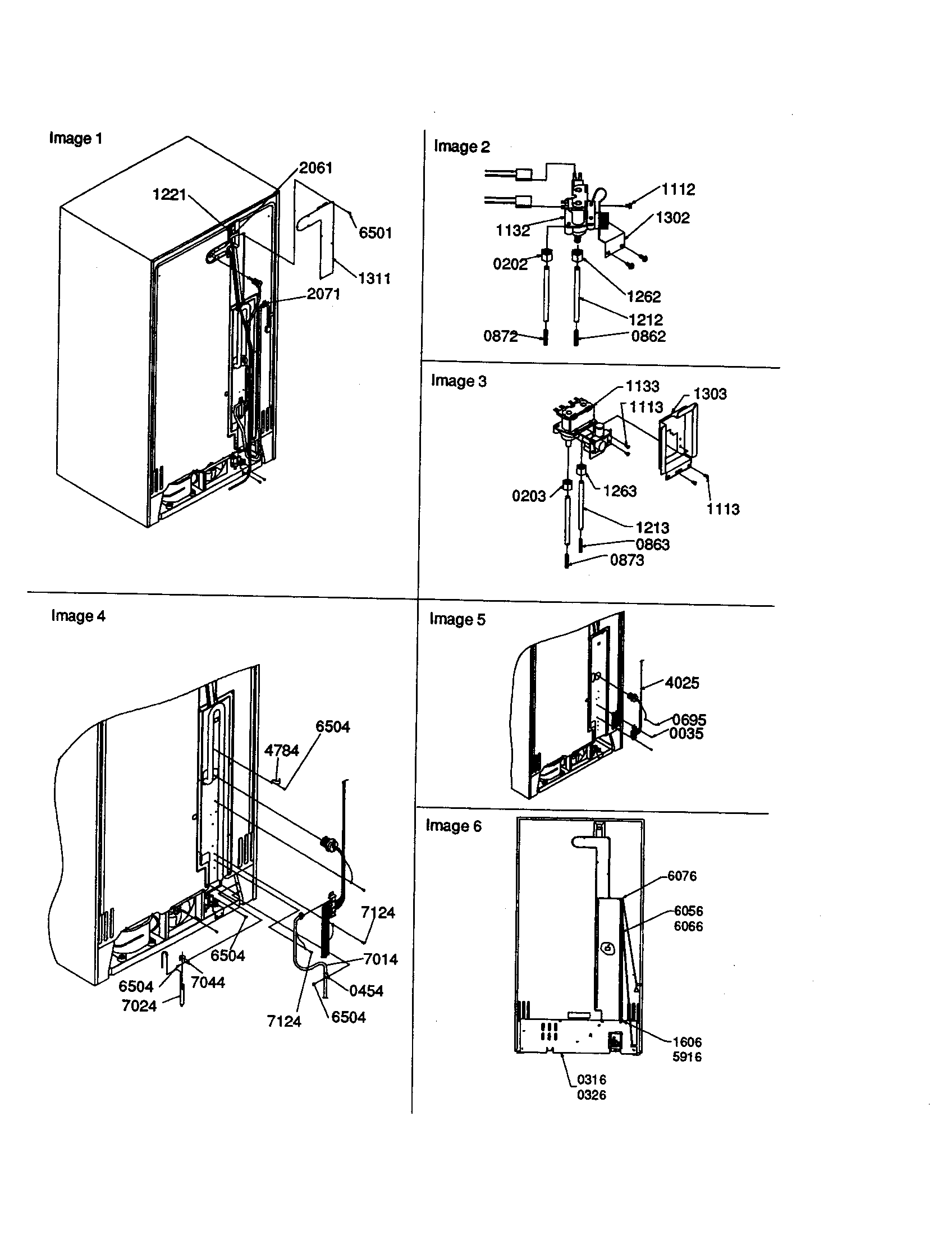 Amana SRD20S4W-P1190810WW cabinet back diagram