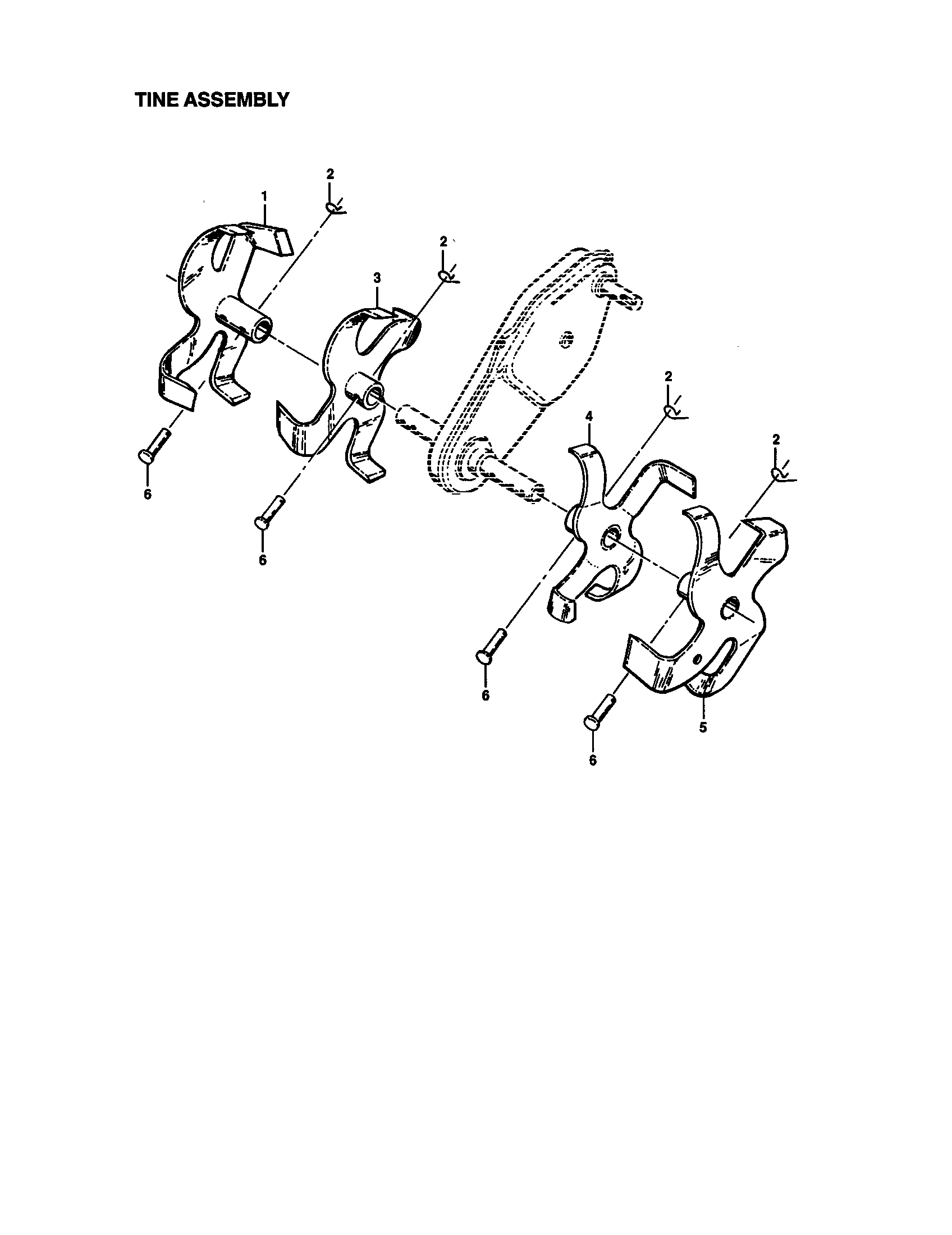 Craftsman 917292381 tine assembly diagram