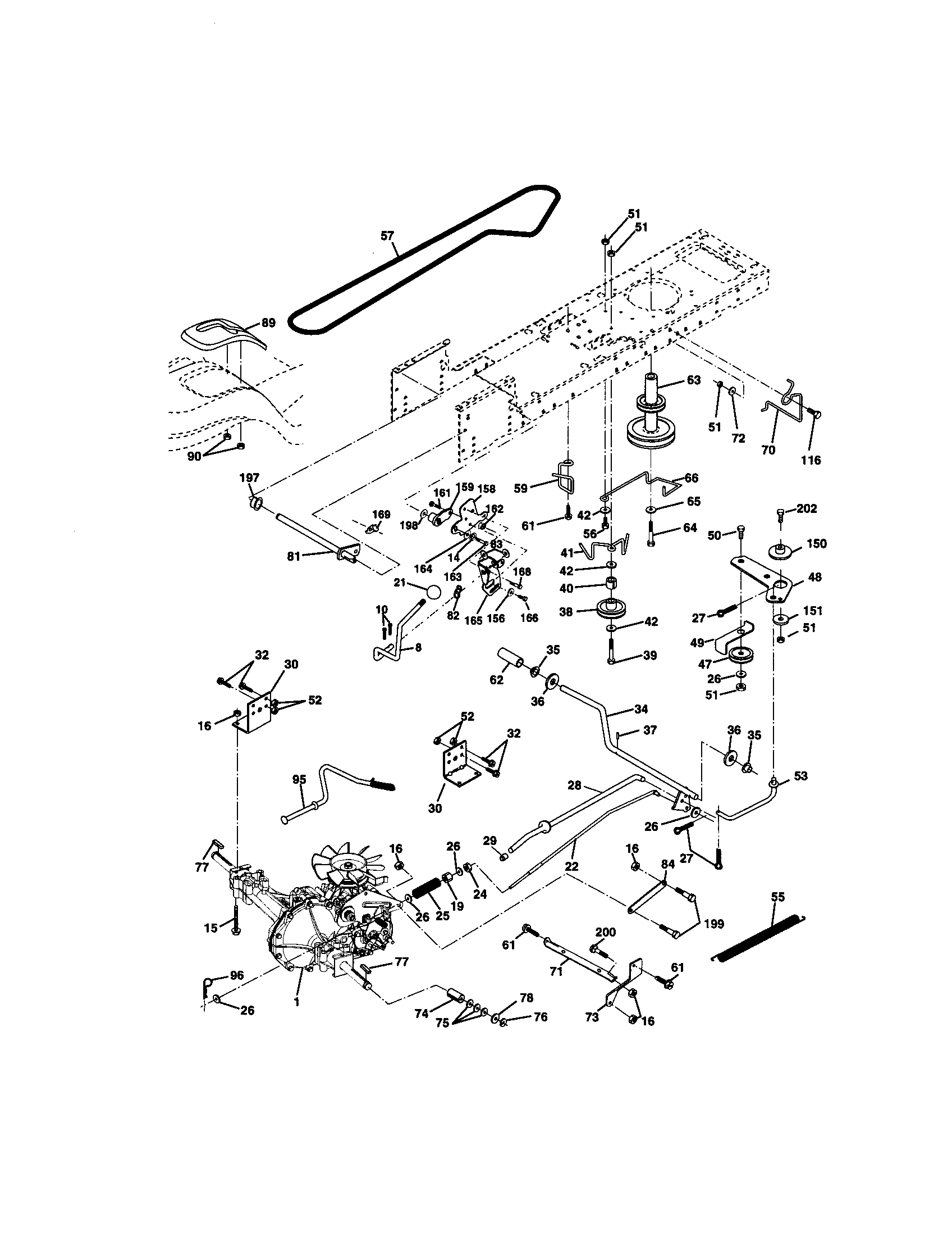 Craftsman 917270960 ground drive diagram