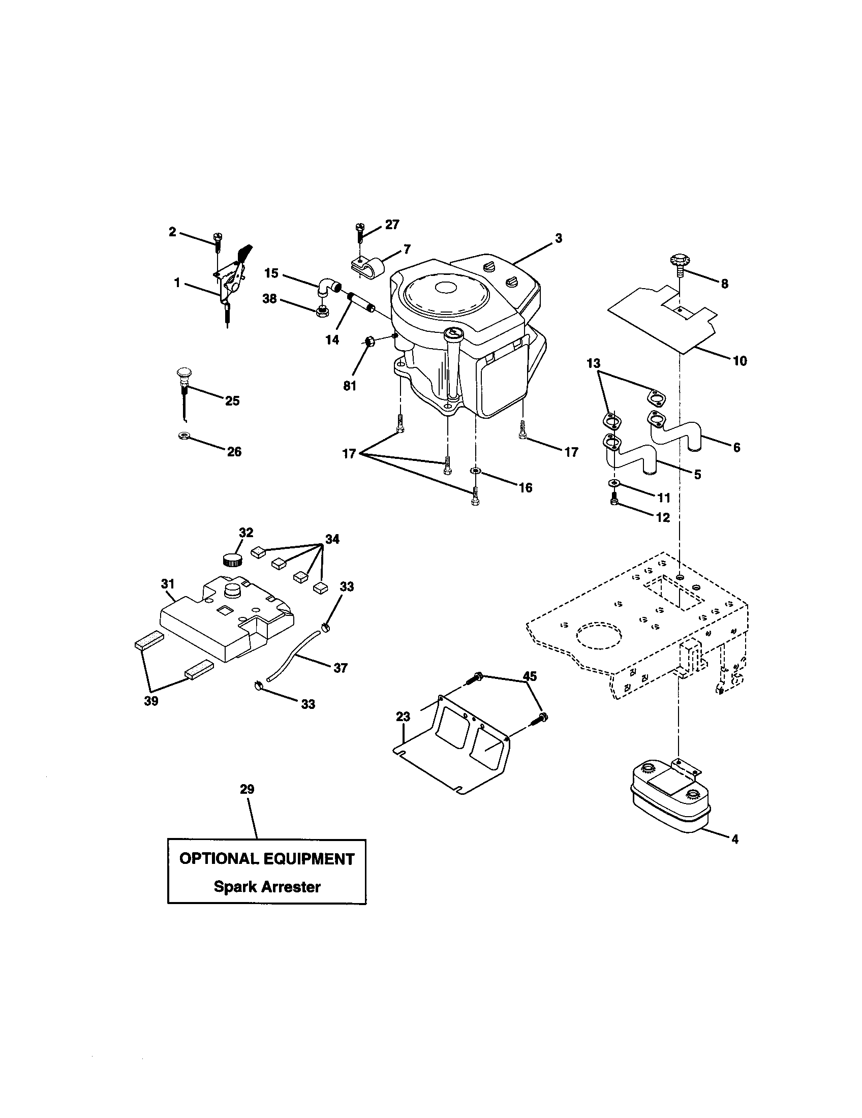 Craftsman 917270960 engine diagram
