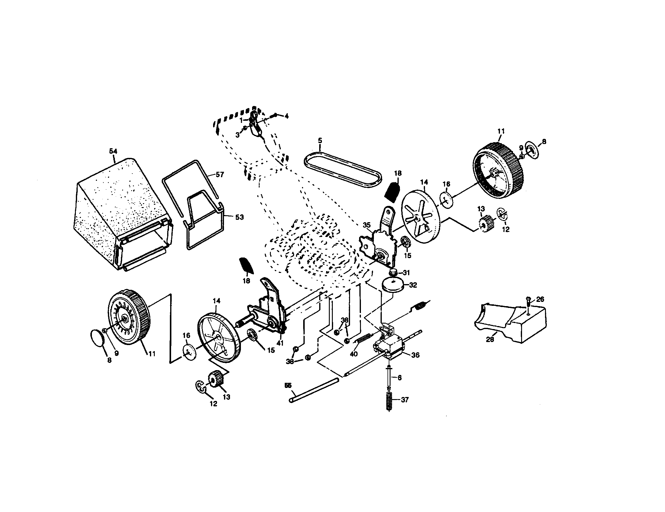 Craftsman 917377991 wheel and tire assembly diagram