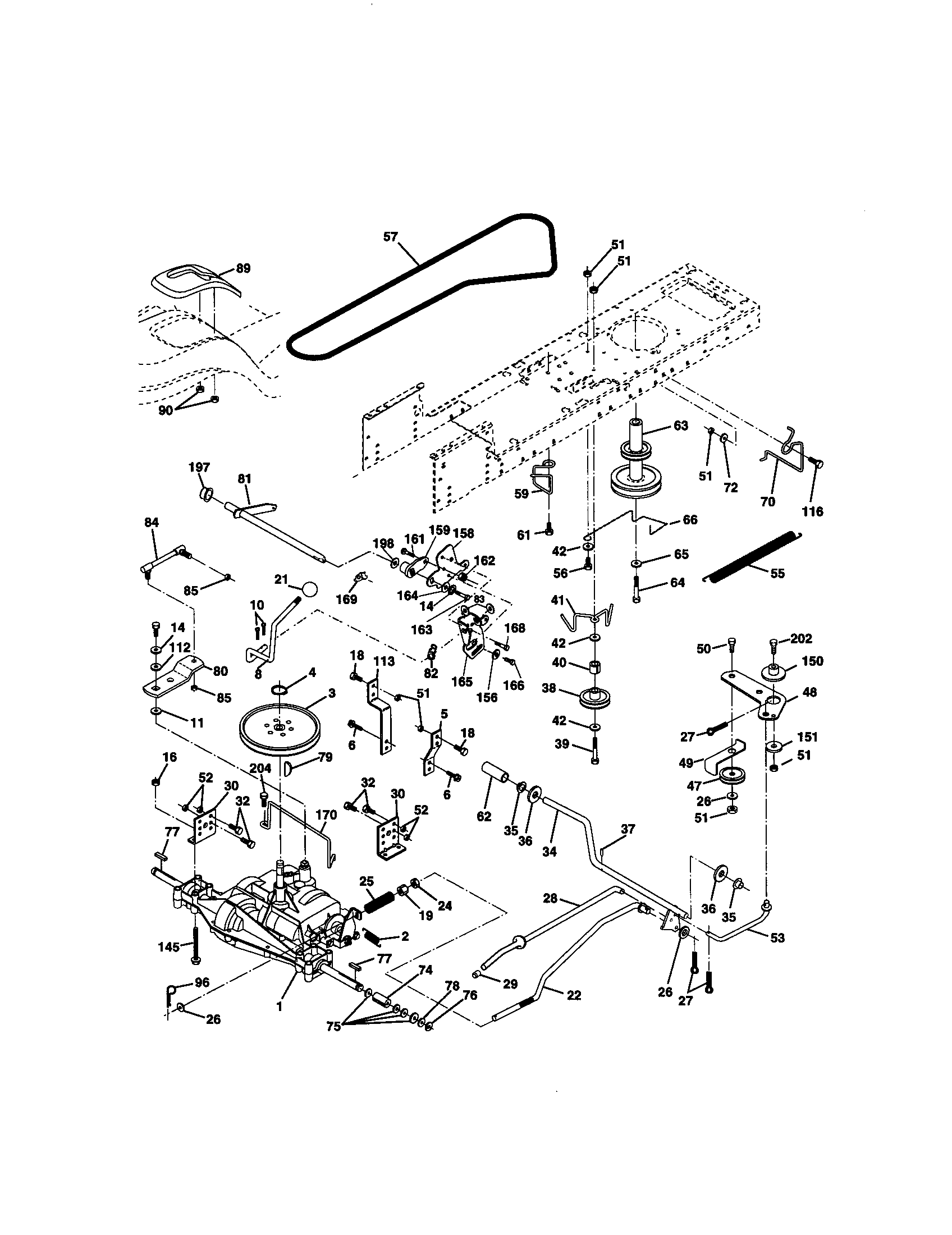 Craftsman 917270951 ground drive diagram