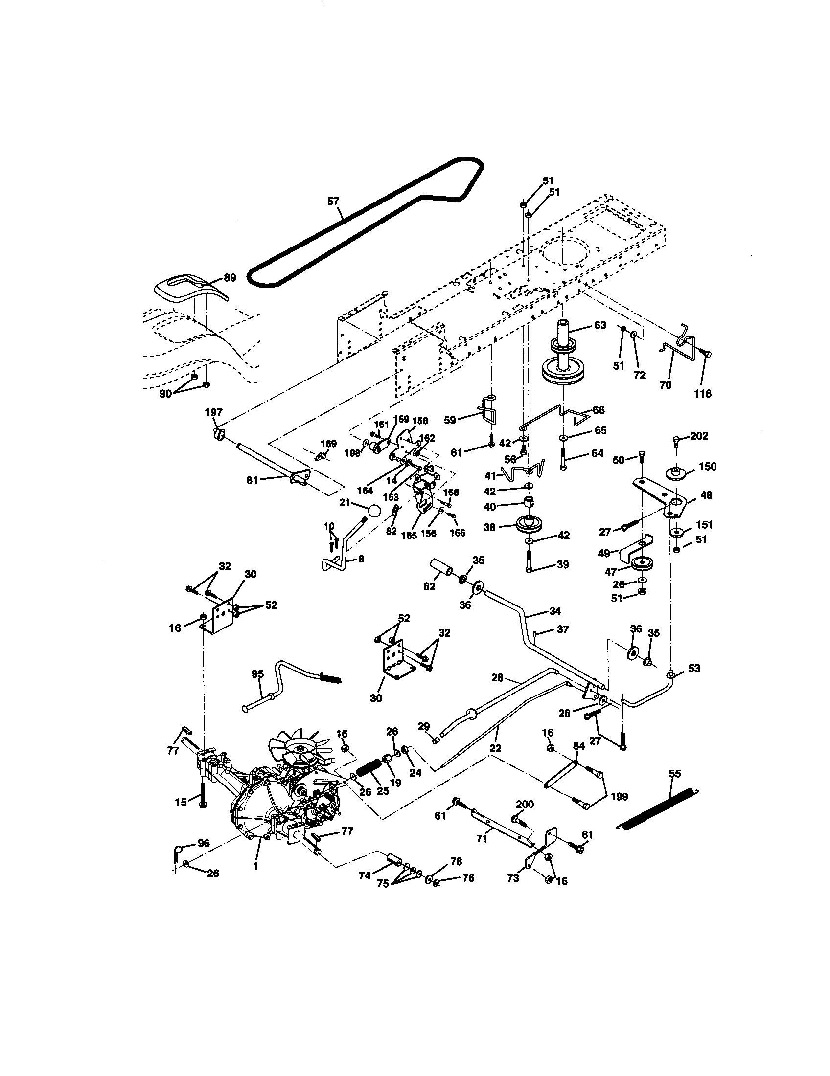 Craftsman 917270920 ground drive diagram
