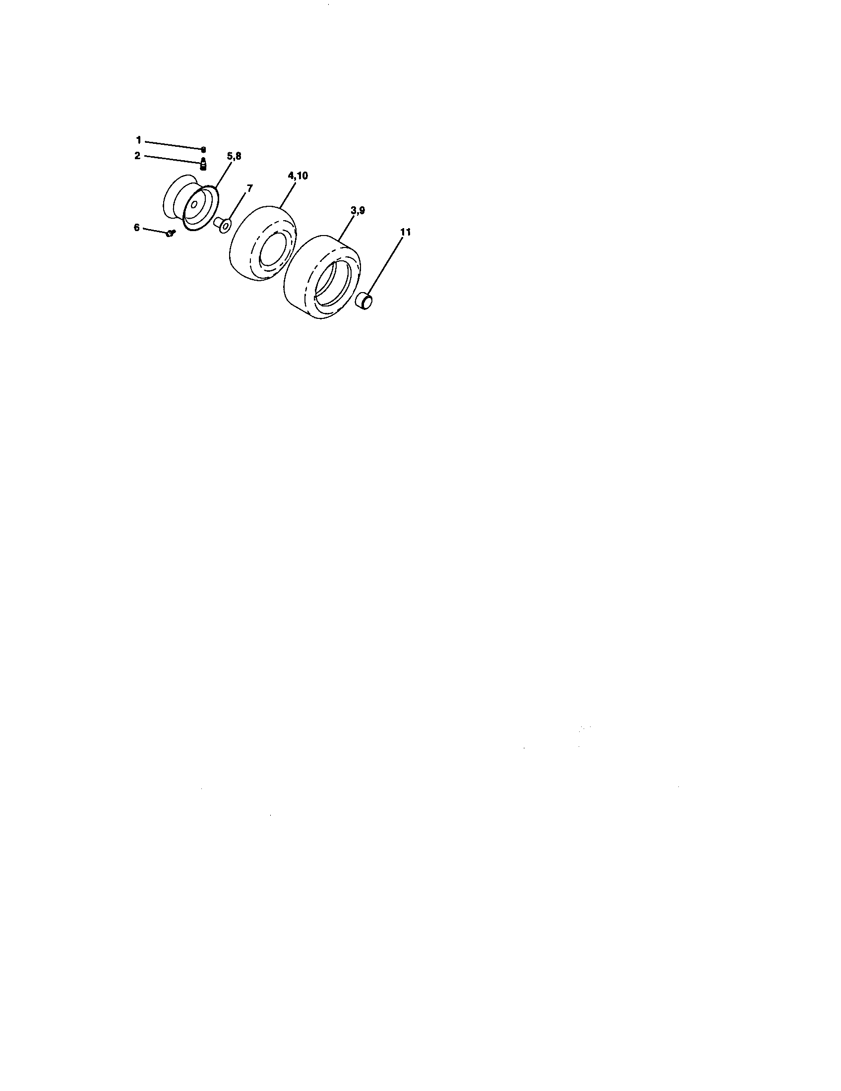 Craftsman 917270920 wheels and tires diagram