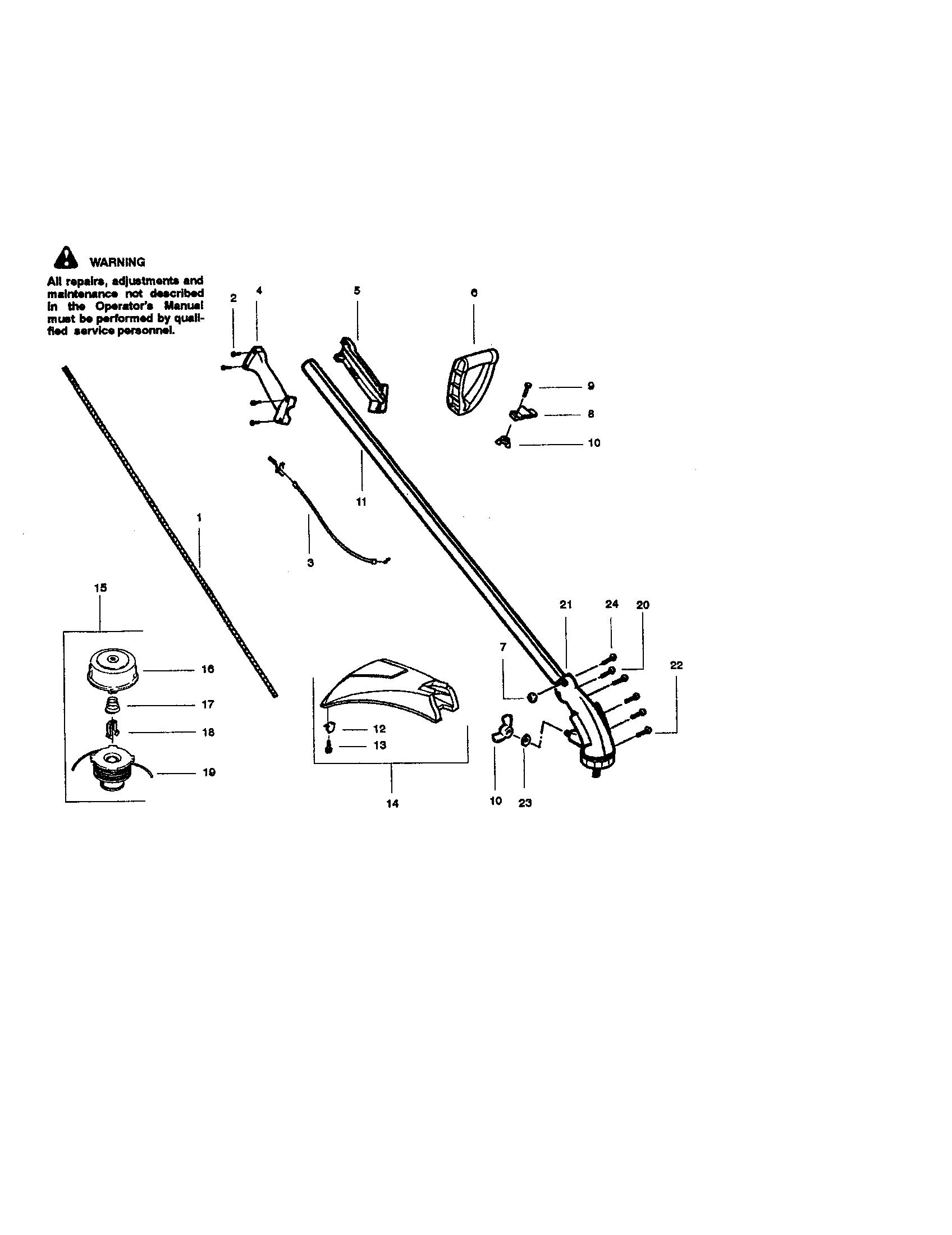 Craftsman 358796260 drive shaft diagram