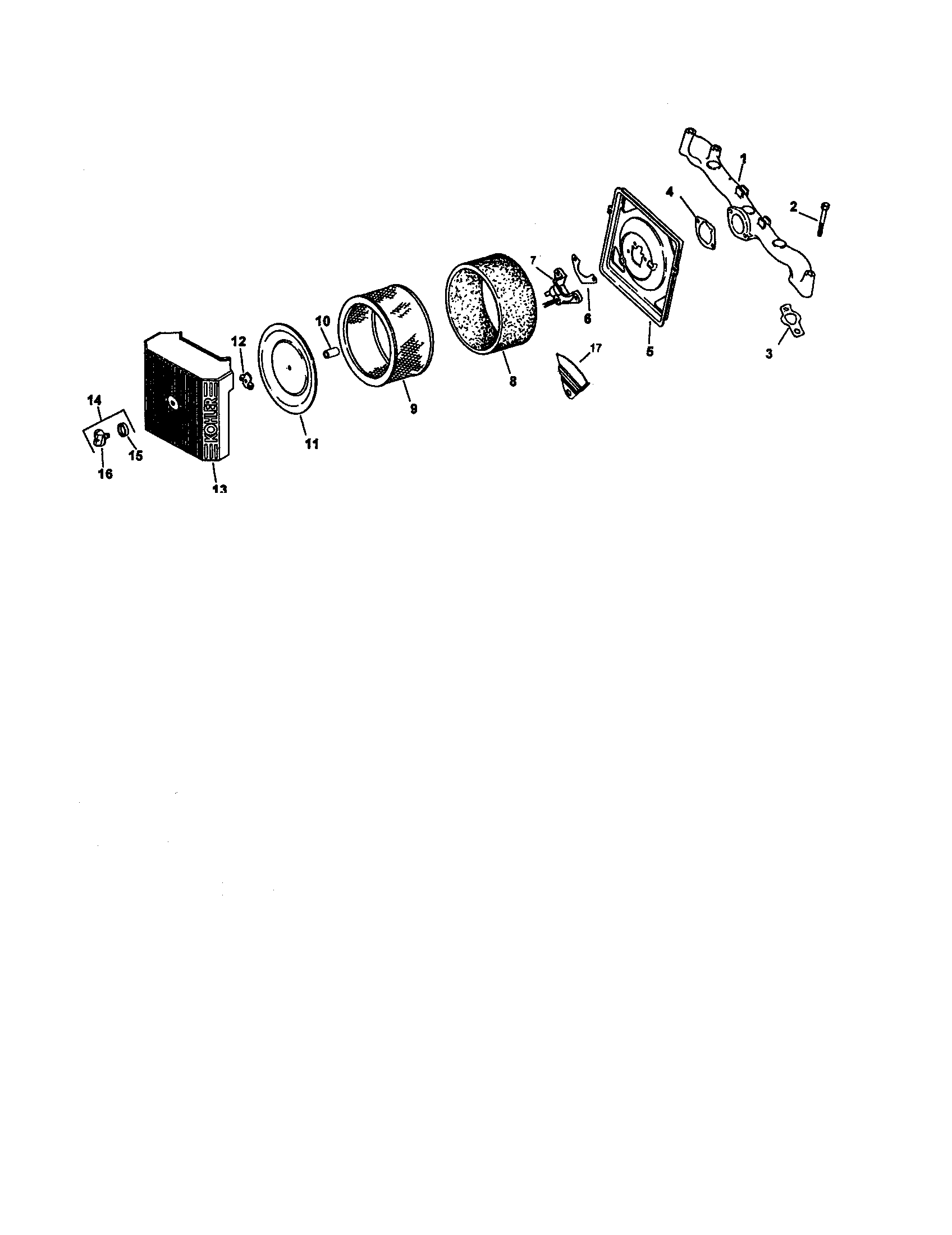 Craftsman 917272950 air intake diagram