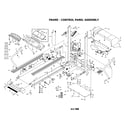 Weslo WLTL22190 frame/control panel assembly diagram