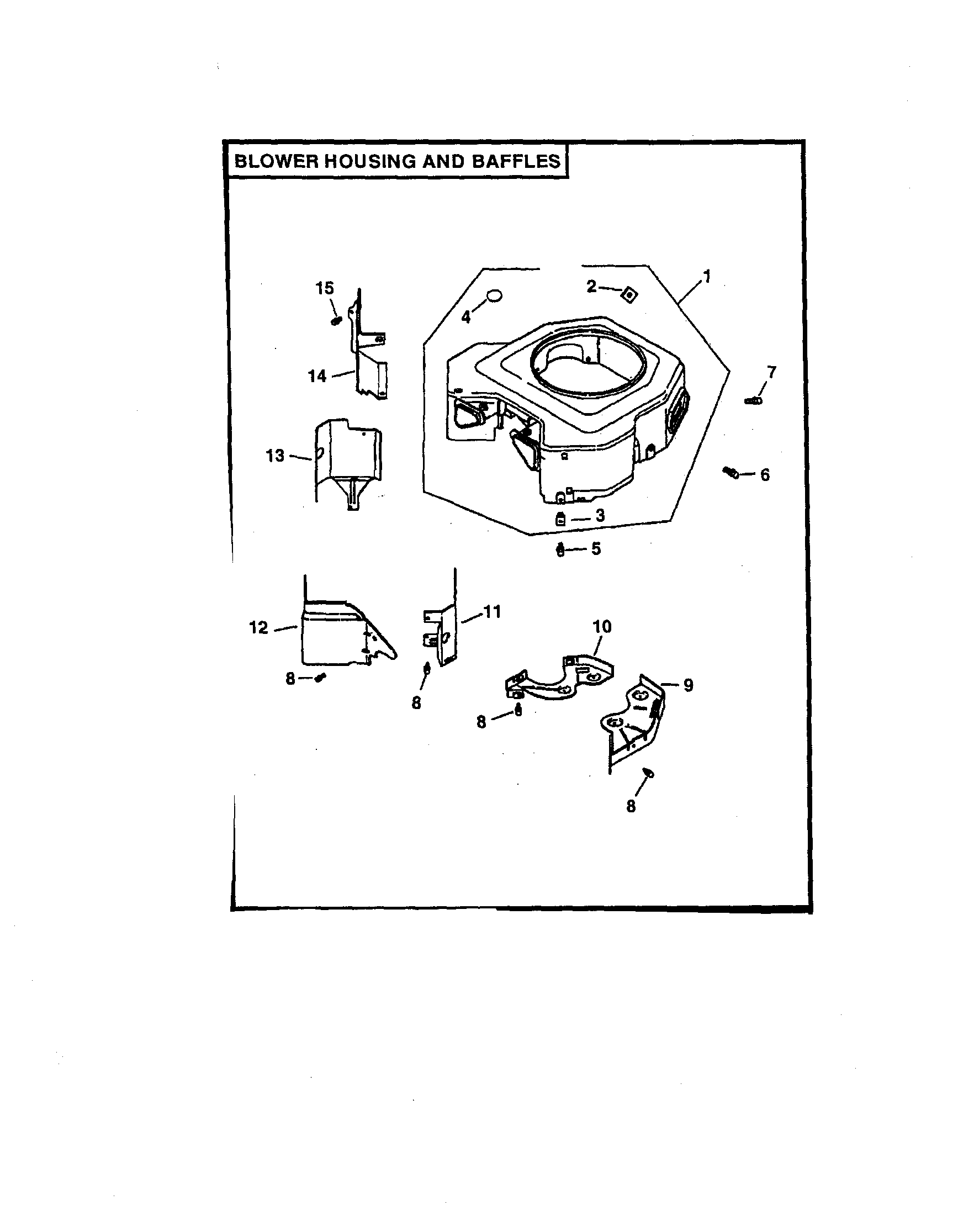 Craftsman 917272961 blower housing diagram